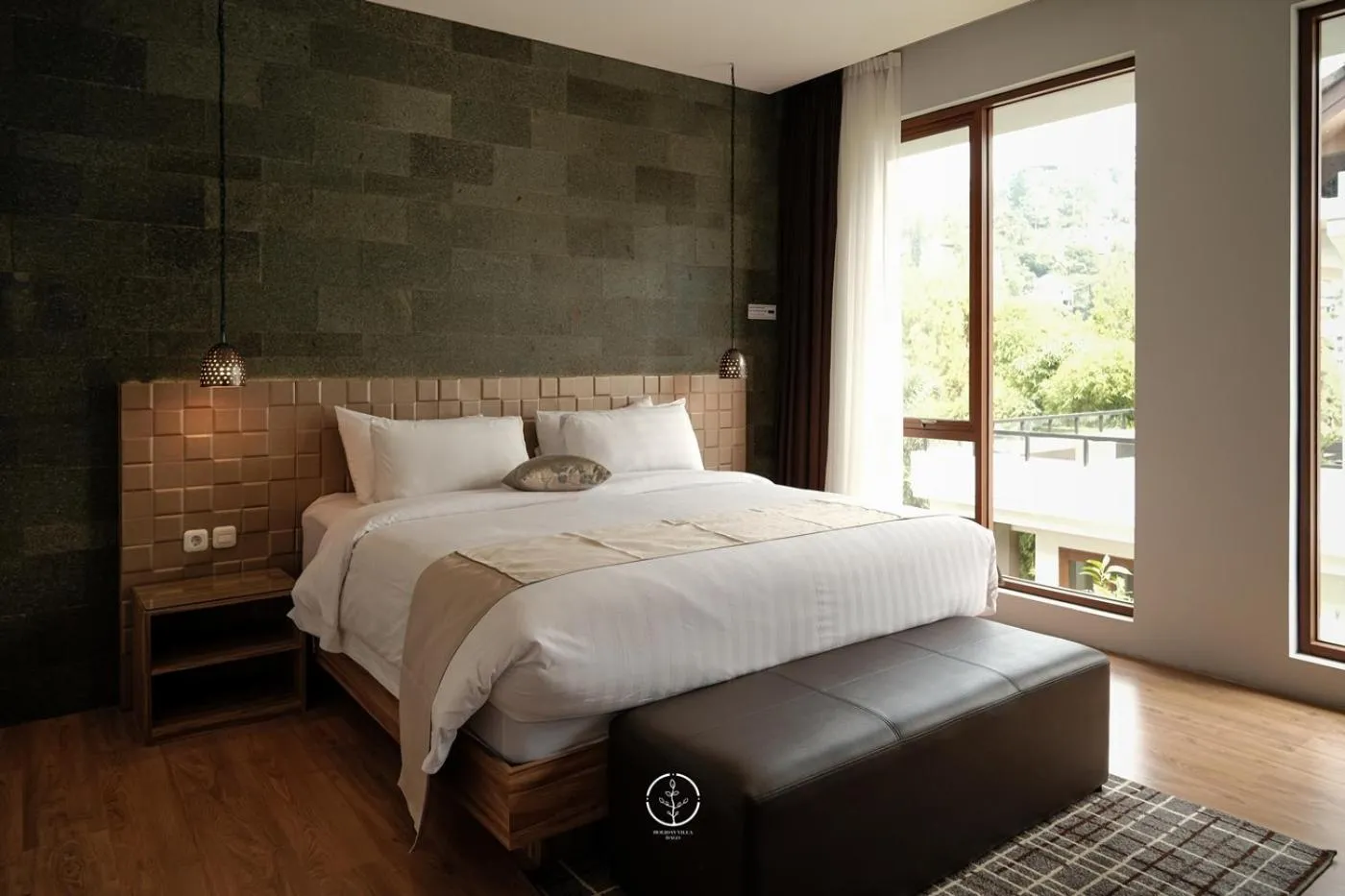 Bed in Asmaya Hill View Villa 7 bedrooms with a private swimming pool and billiard table