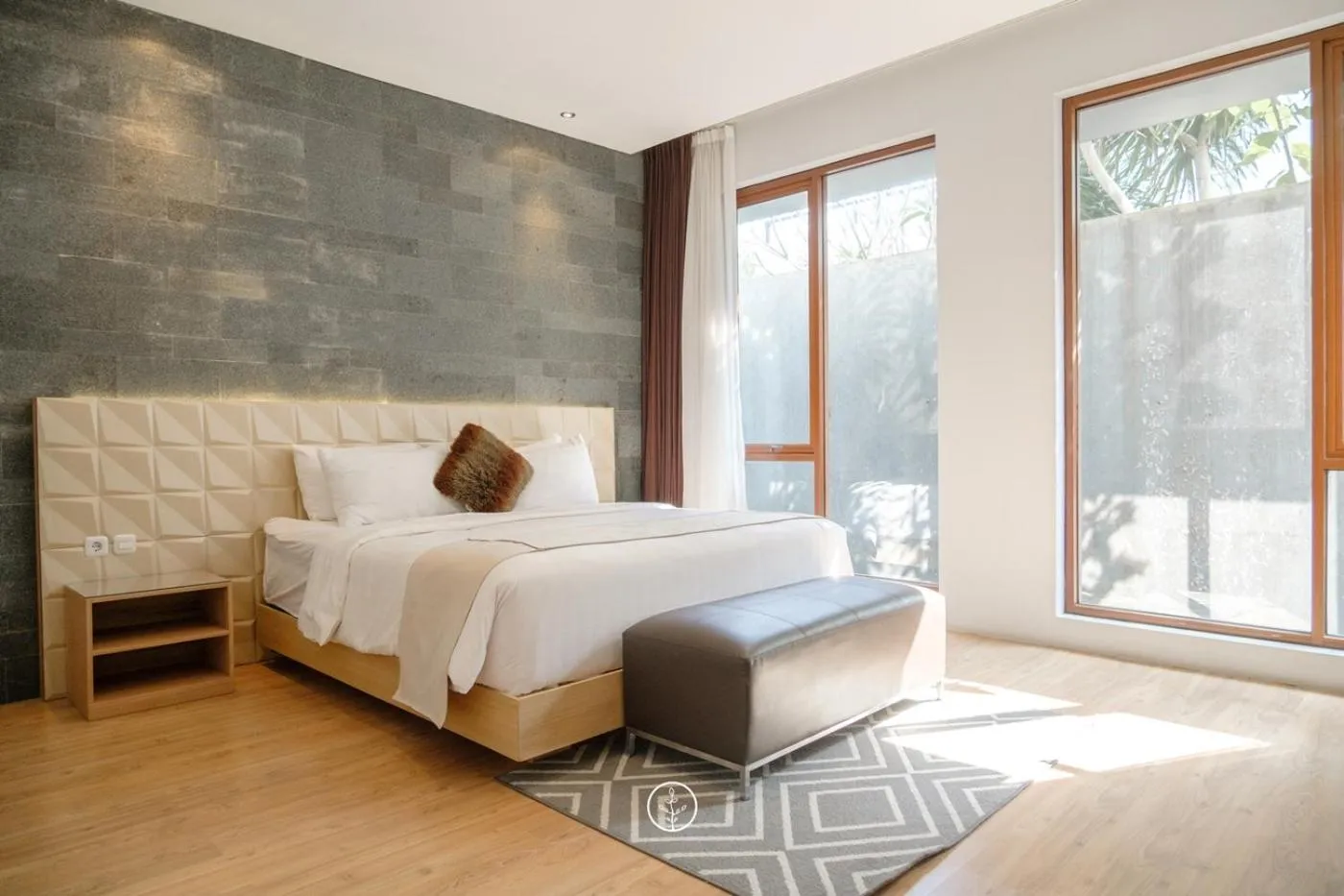 Bed in Asmaya Hill View Villa 7 bedrooms with a private swimming pool and billiard table