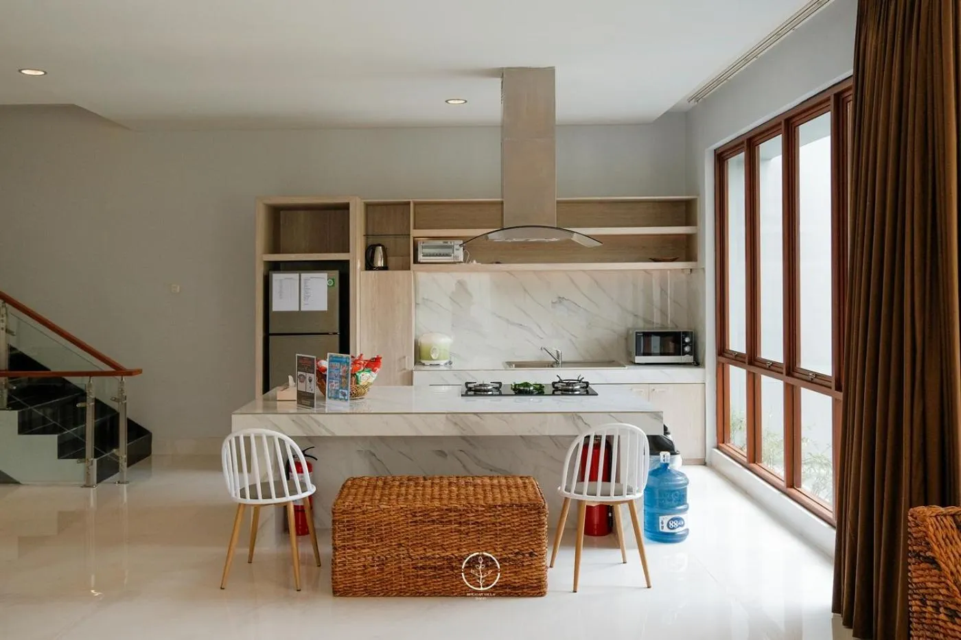 kitchen in Asmaya Hill View Villa 7 bedrooms with a private swimming pool and billiard table