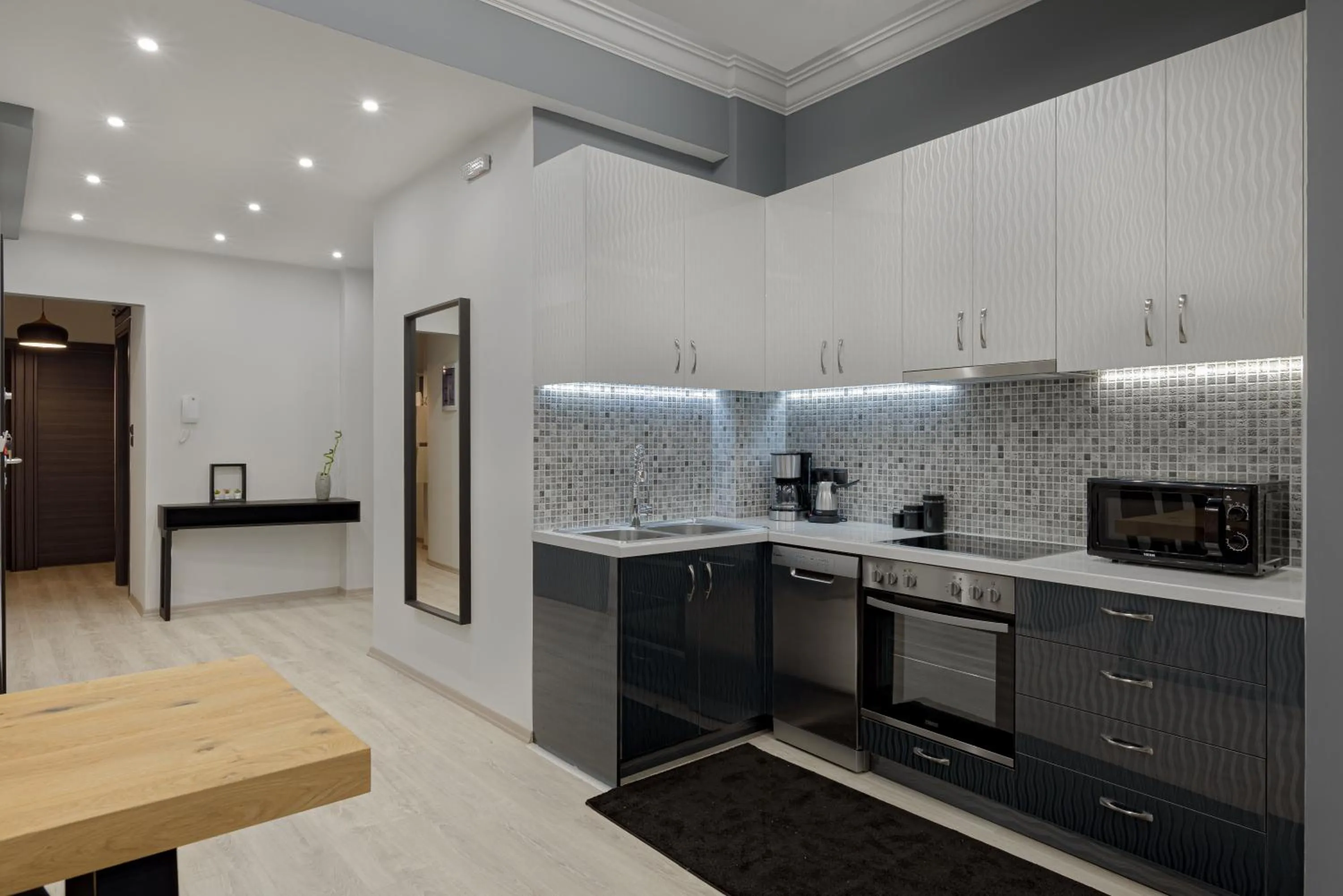 Kitchen or kitchenette in Acropolis Deluxe Apartment