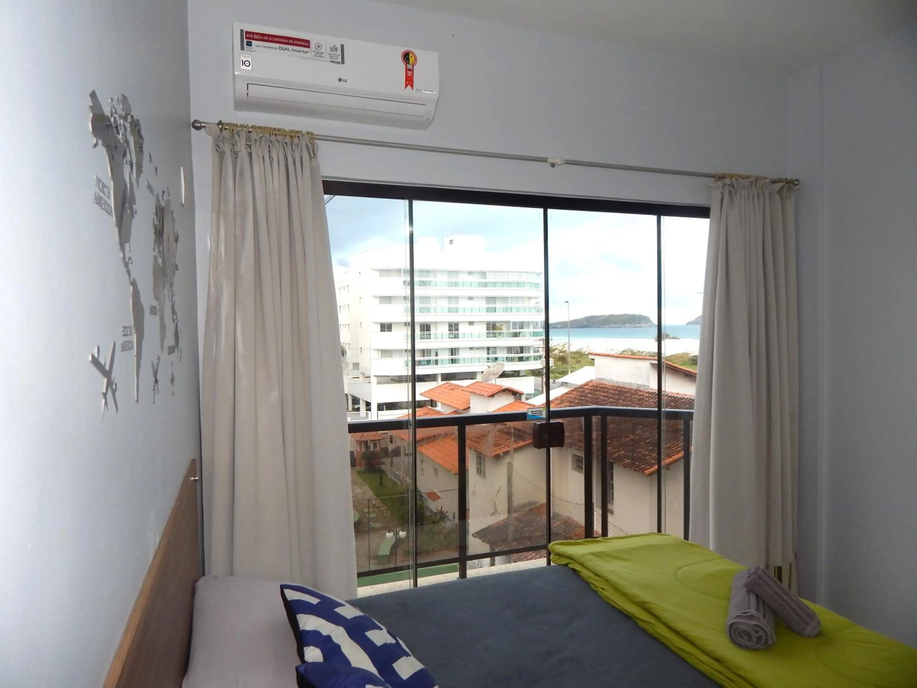 Bedroom, Bed in Varandas da Praia do Forte - Apartamento frente ao Mar
