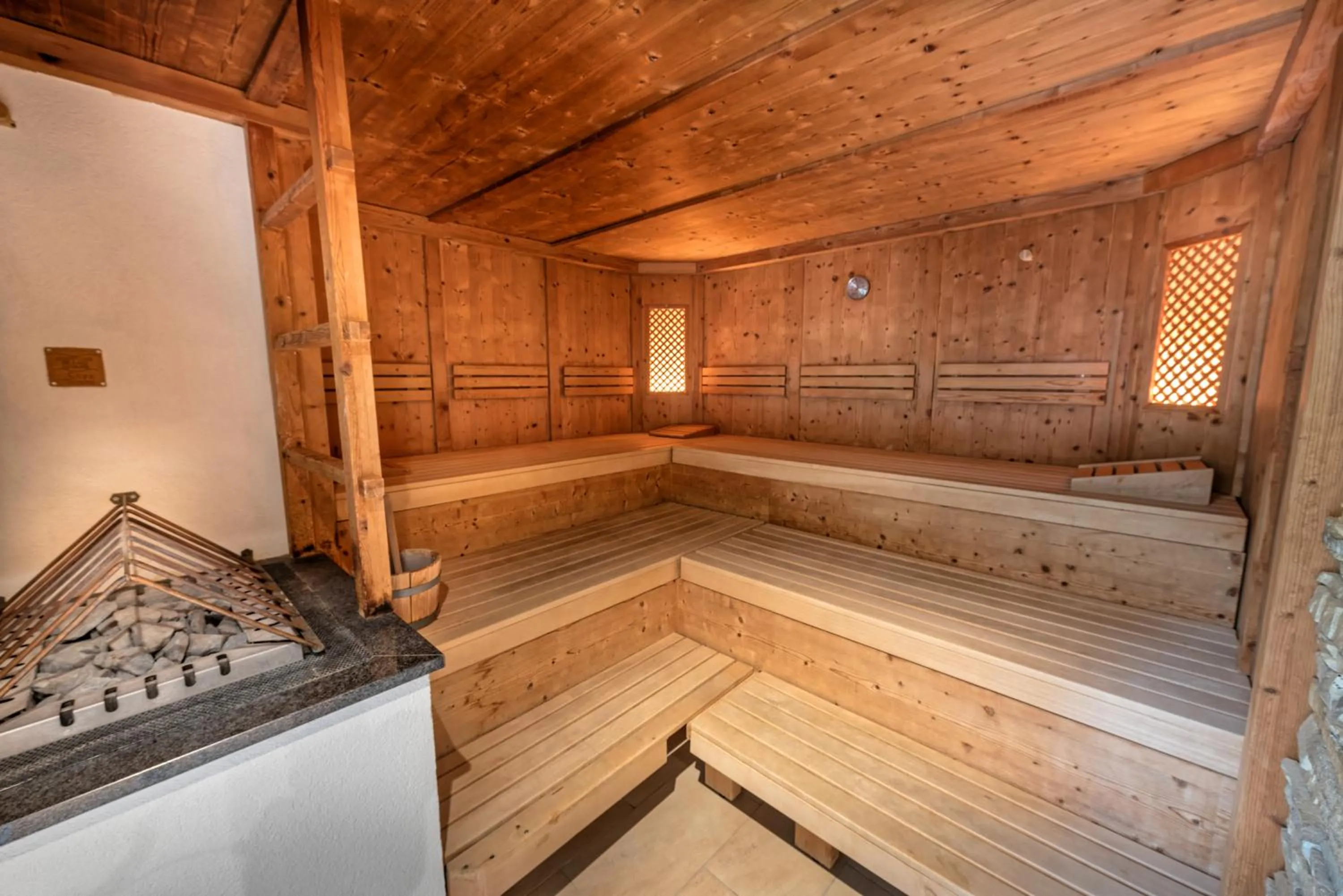 Sauna in Das Posthaus stubai&smart Hotel