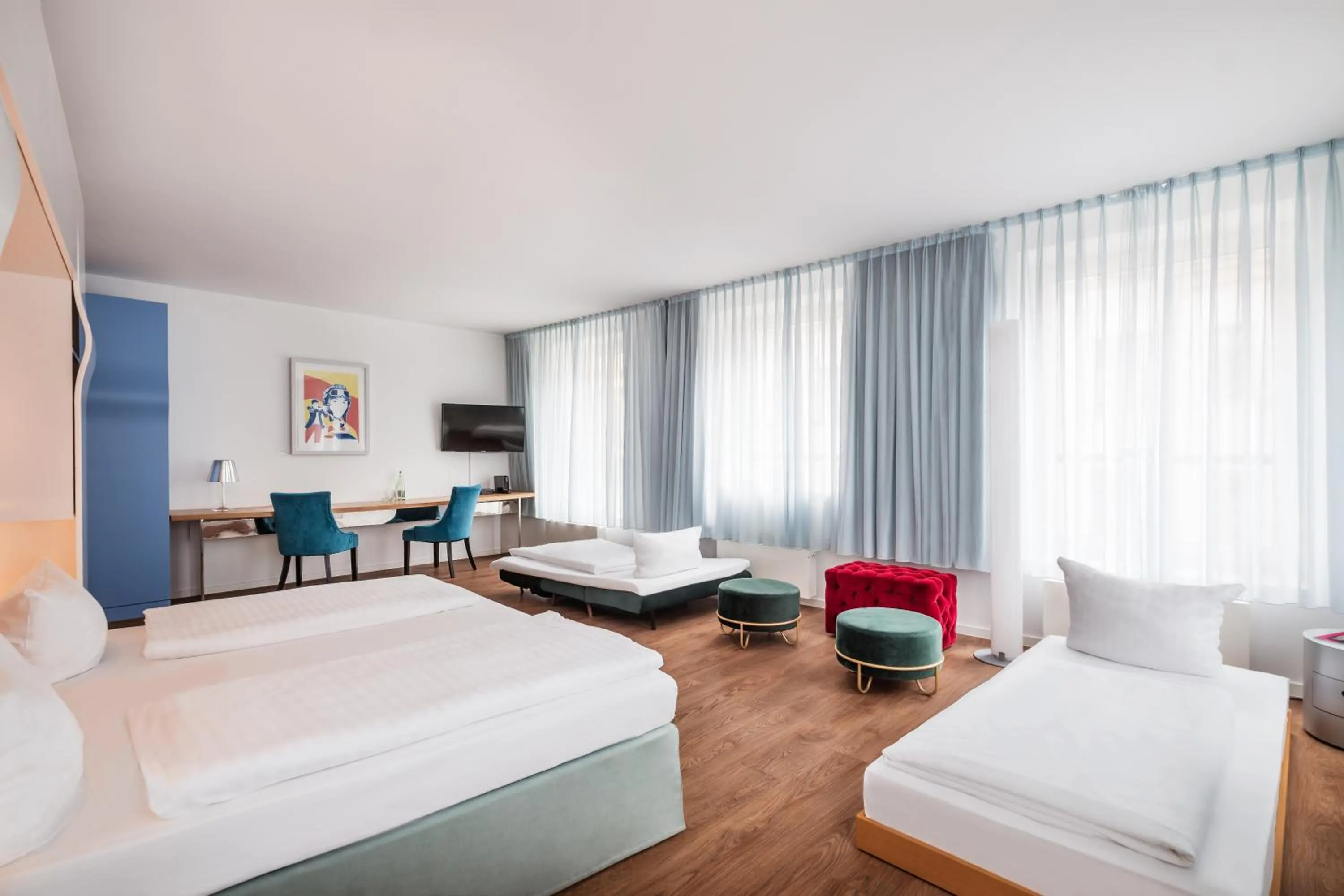 Photo of the whole room, Bed in Art Hotel City Leipzig