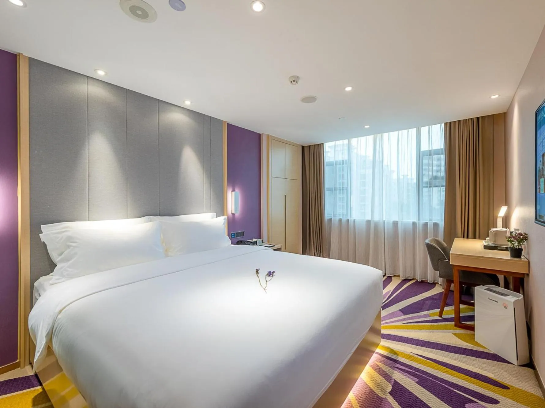 Bed in Lavande Hotel Guangzhou east railway station Tianpingjia Subway Station Branch