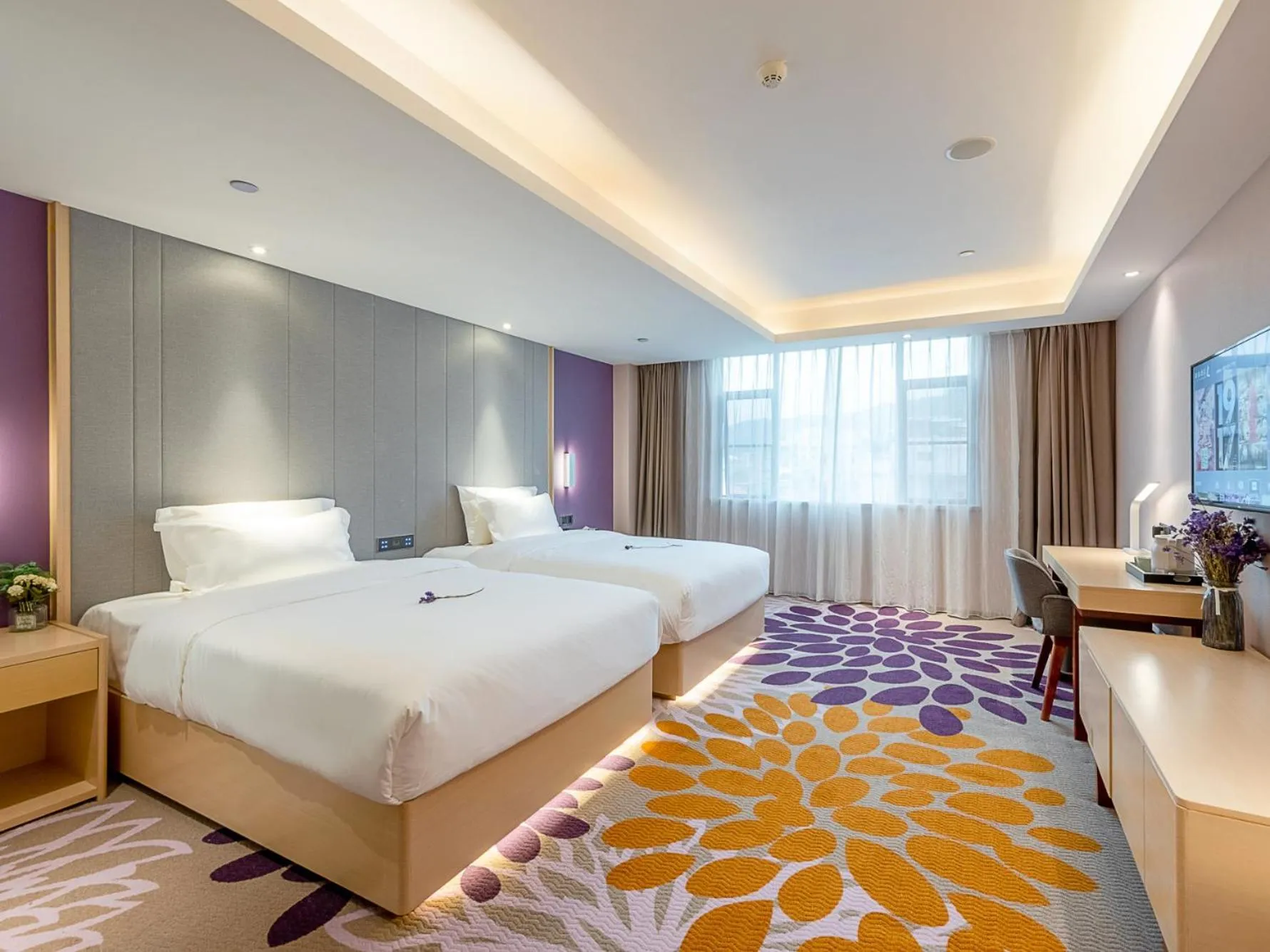 Bed in Lavande Hotel Guangzhou east railway station Tianpingjia Subway Station Branch