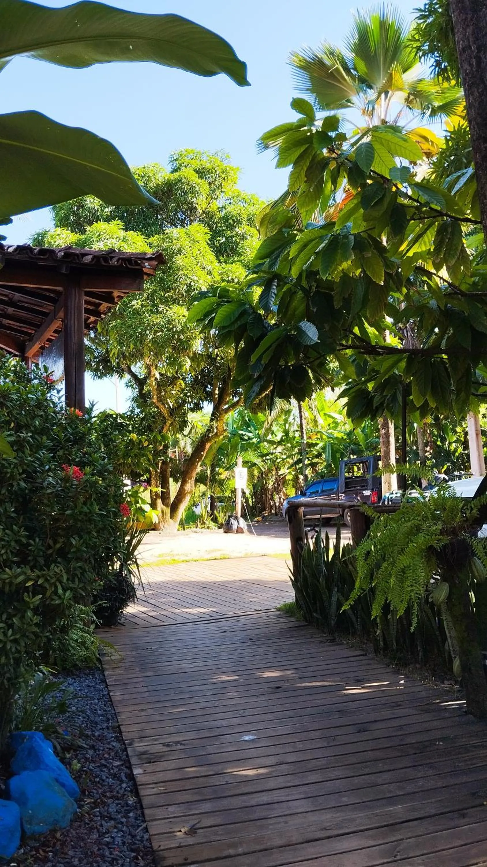 Garden in Pousada Ponta da Baleia