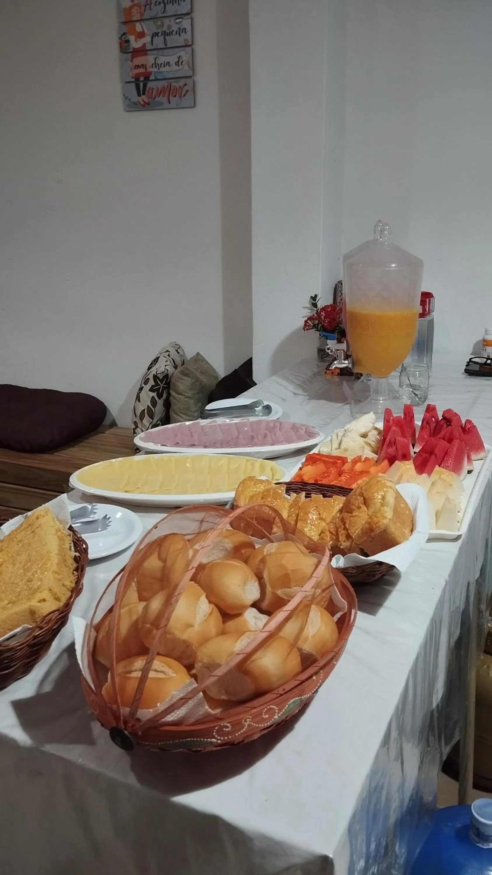 Food and drinks in Pousada Ponta da Baleia