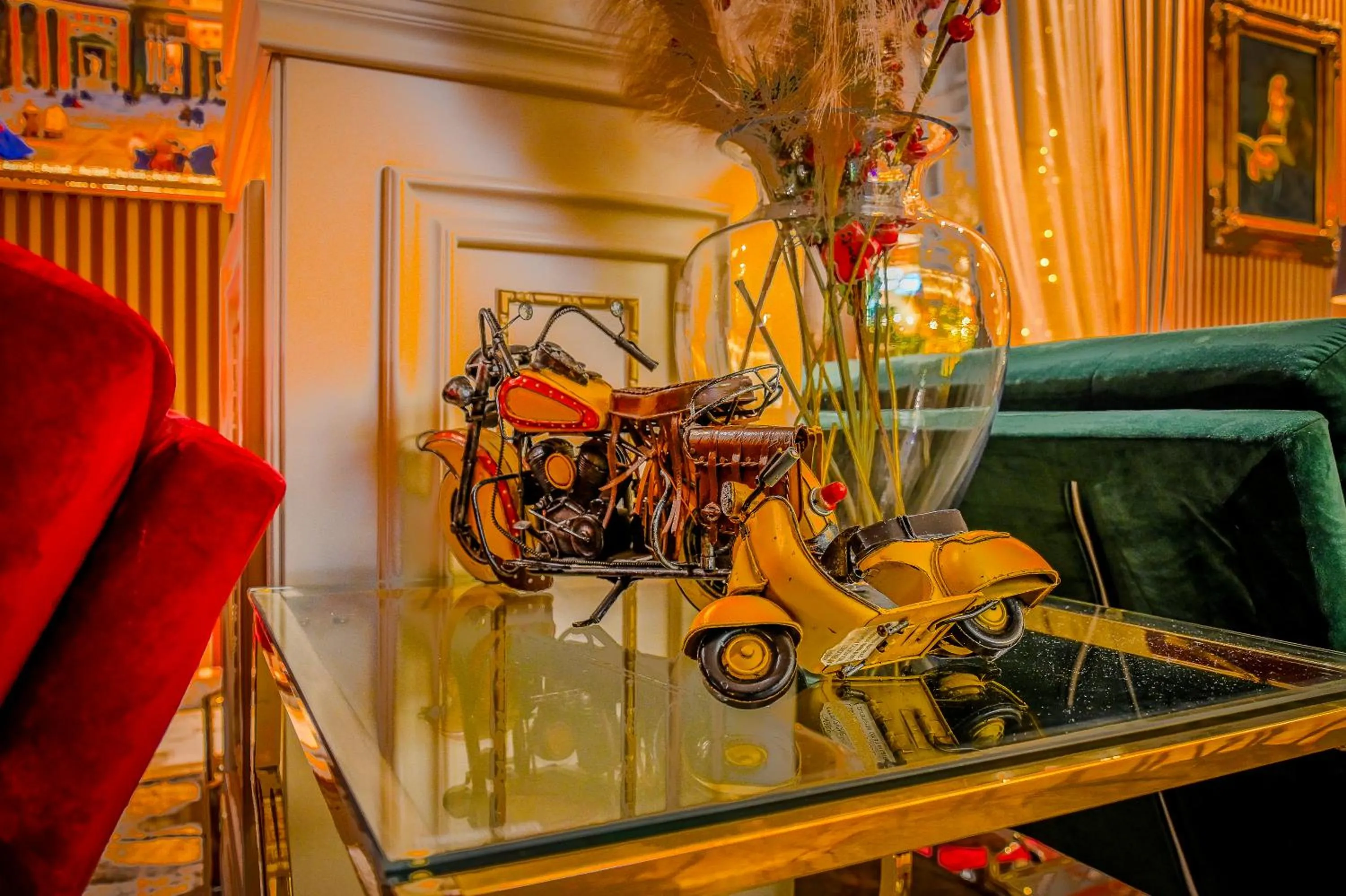 Seating area in Envy Hotel