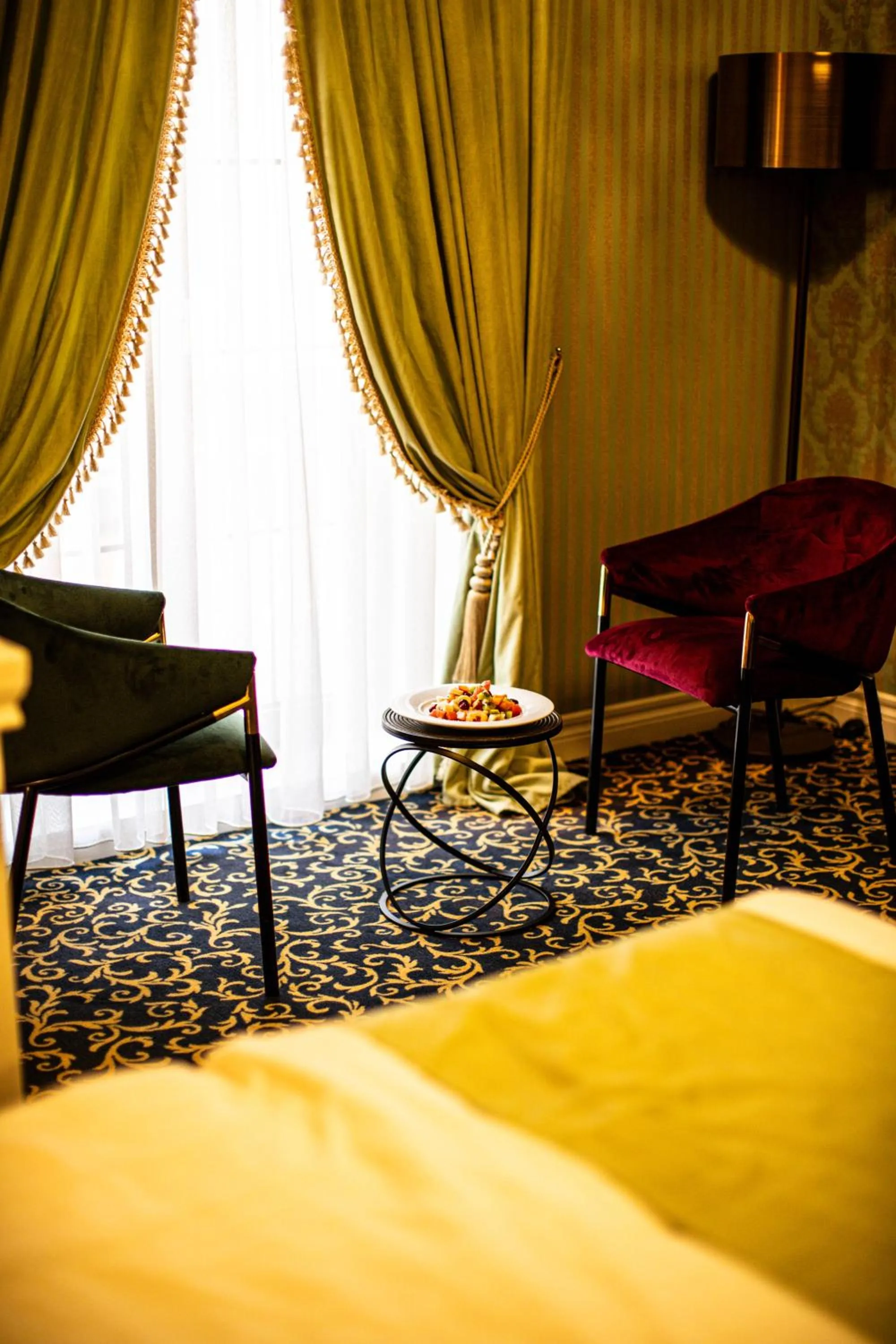 Seating area in Envy Hotel