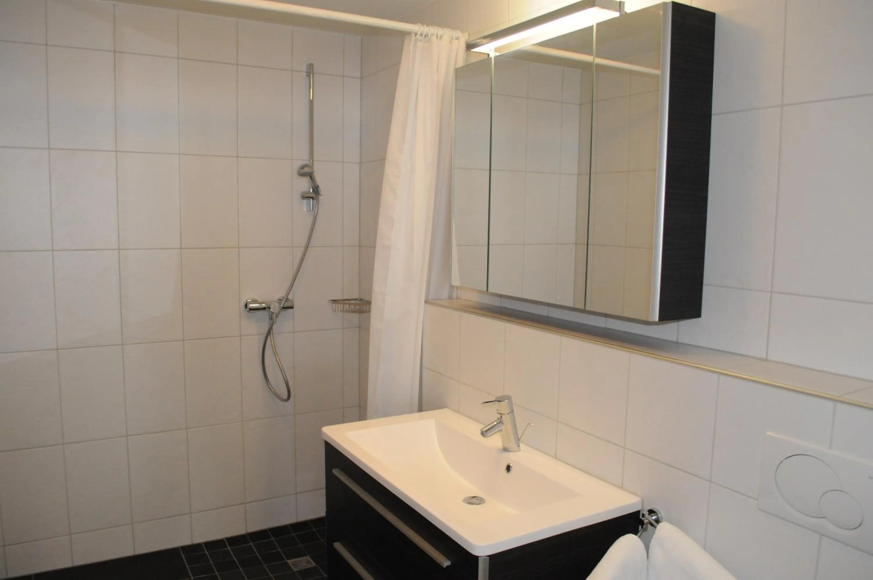 Shower in Belle Epoque Hotel Victoria & Apartments