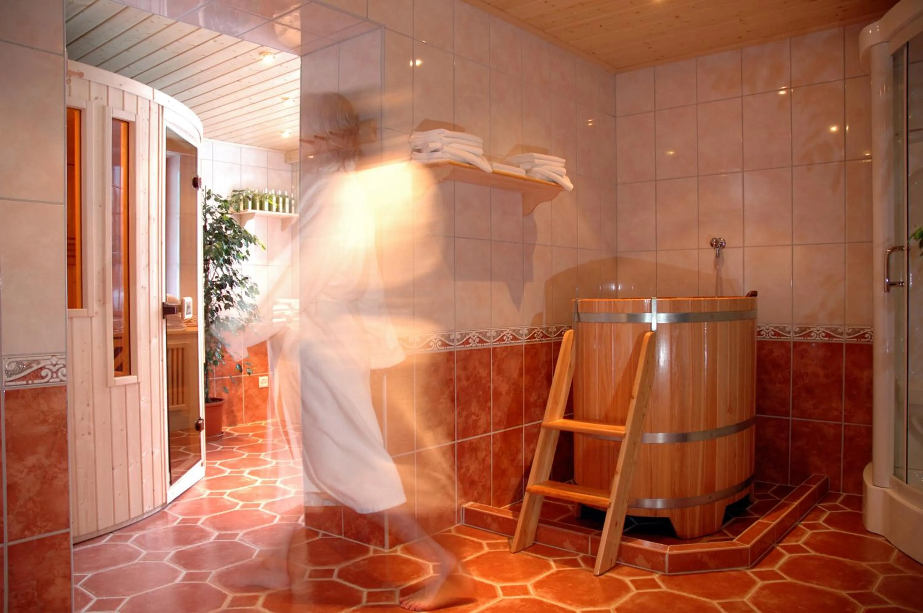 Sauna in Belle Epoque Hotel Victoria & Apartments