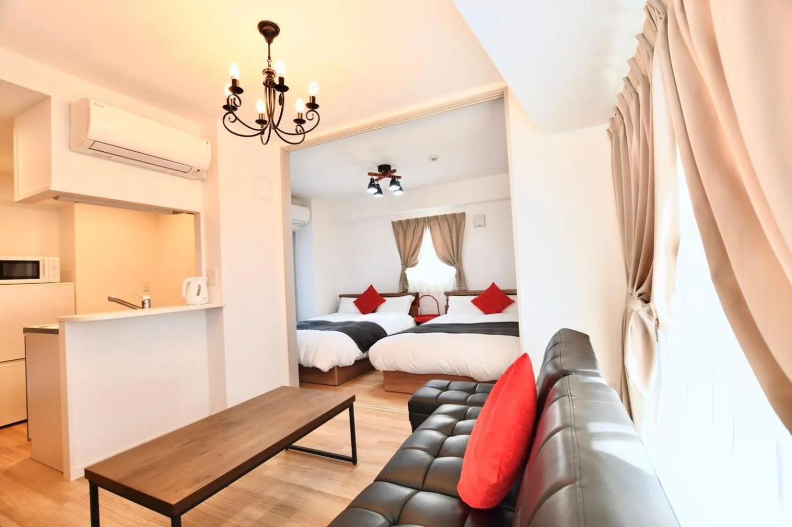 Bed in Riverside Inn Hakata