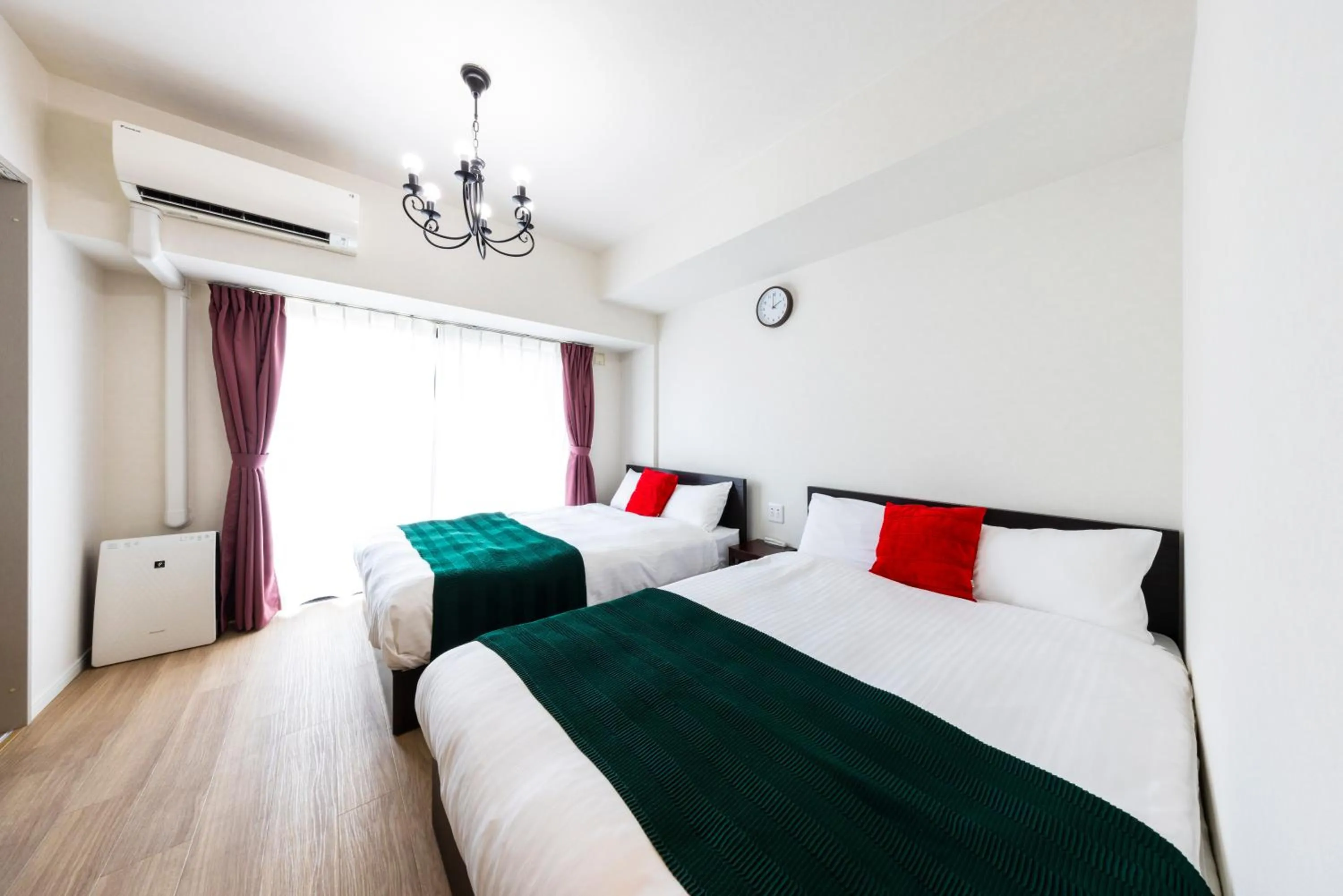 Bed in Riverside Inn Hakata