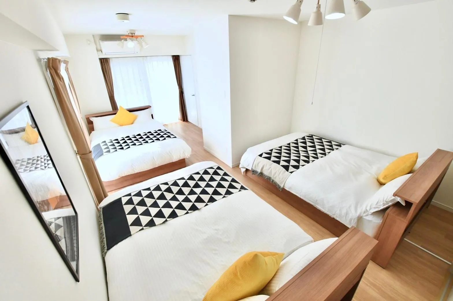 Bed in Riverside Inn Hakata