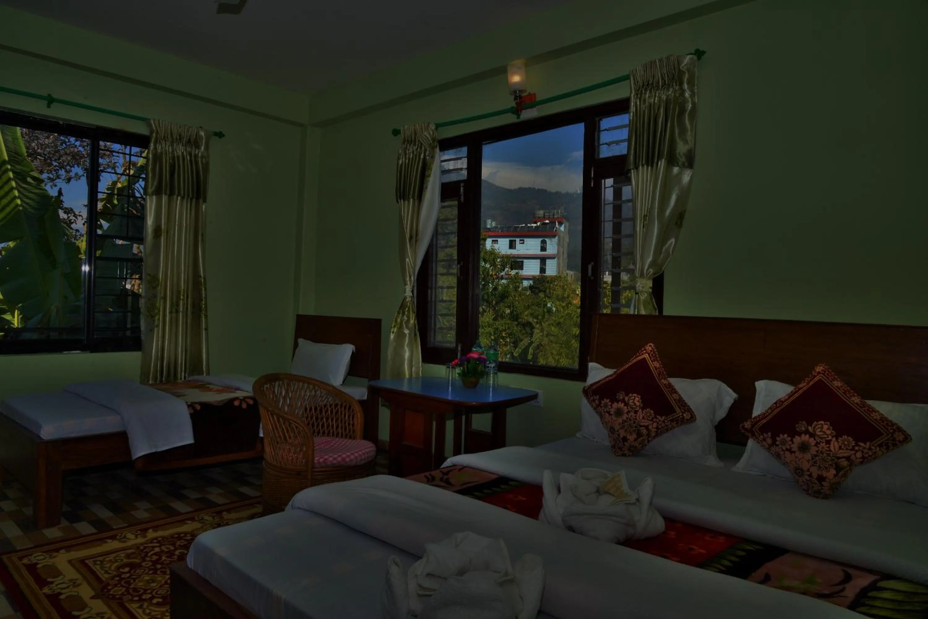 Bed in Hotel Mandala