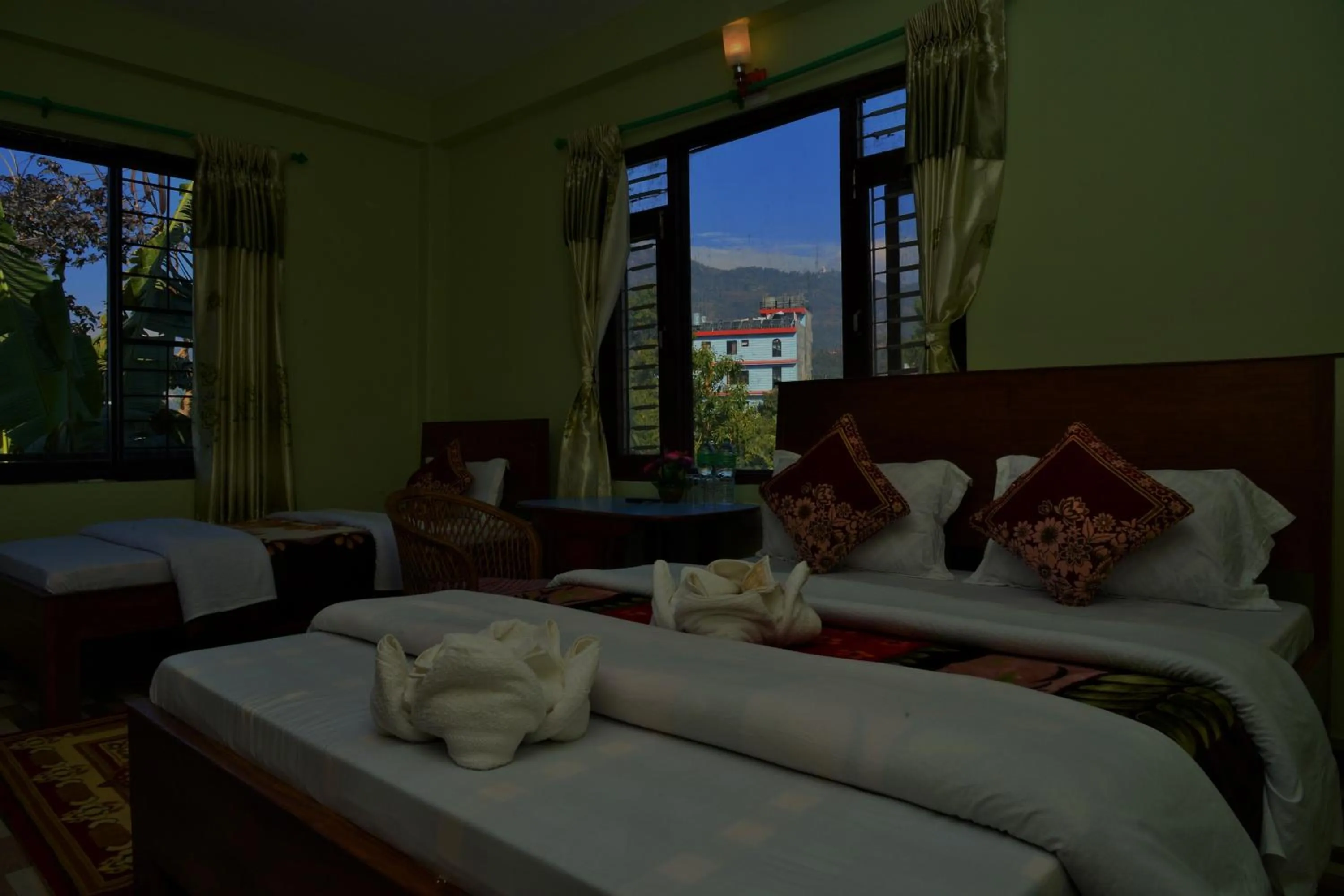 Bed in Hotel Mandala