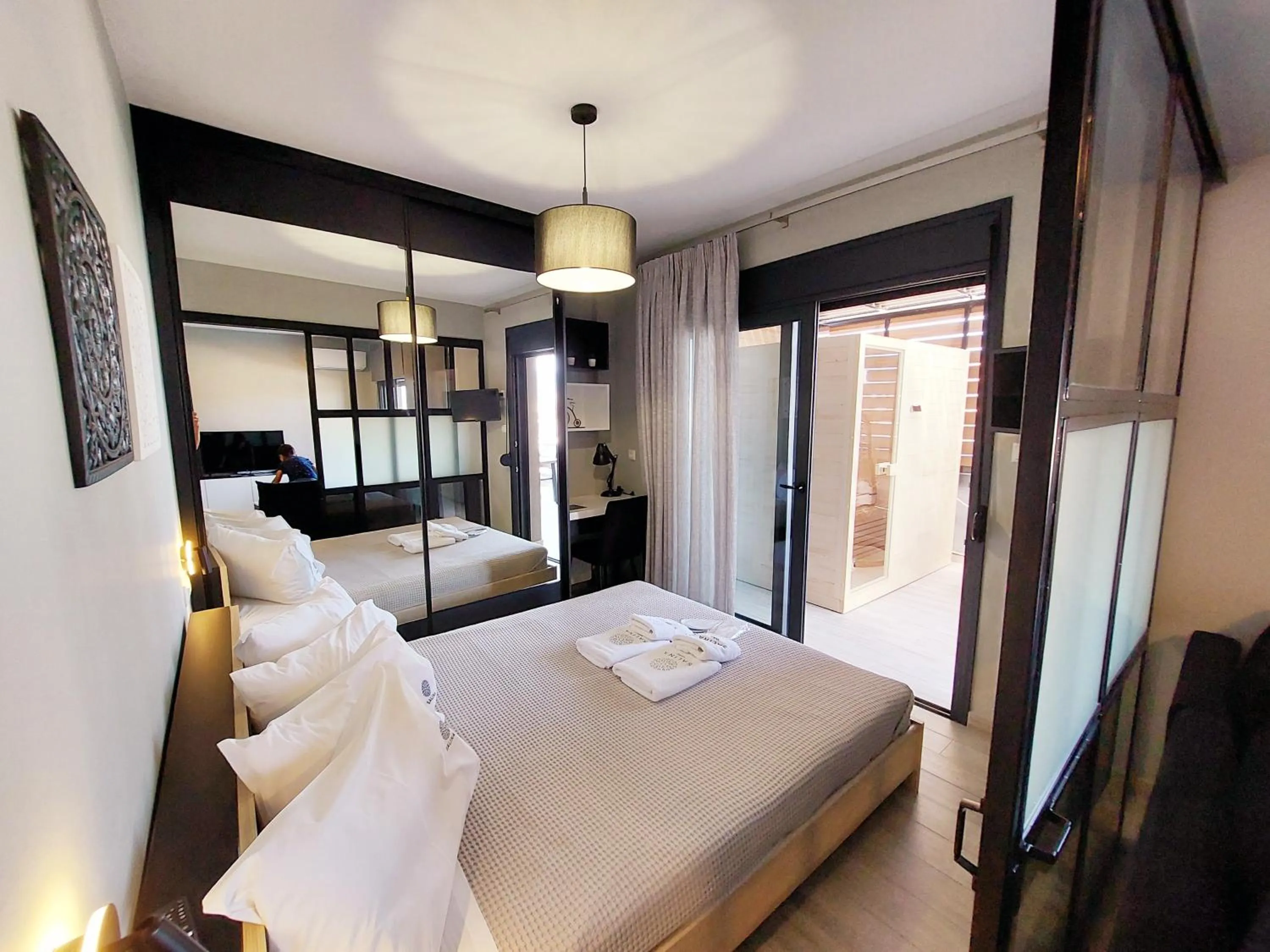 Sauna, Bed in Salina Premium Residences Volos