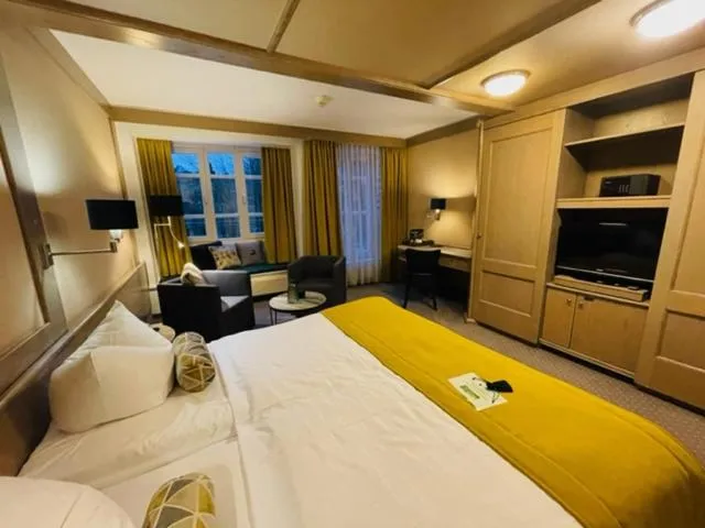 Bed in Romantisches Hotel Menzhausen