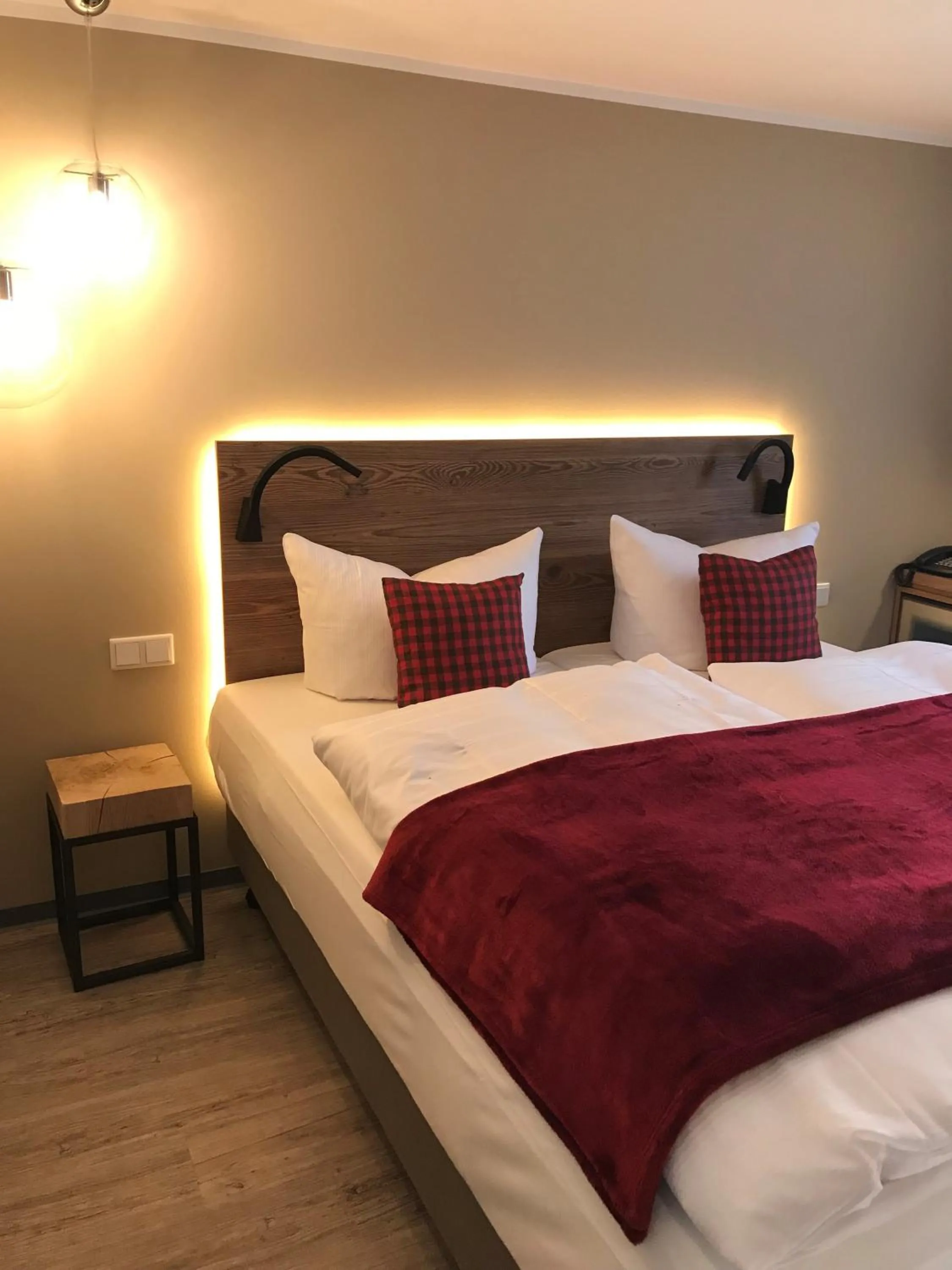 Bed in Romantisches Hotel Menzhausen