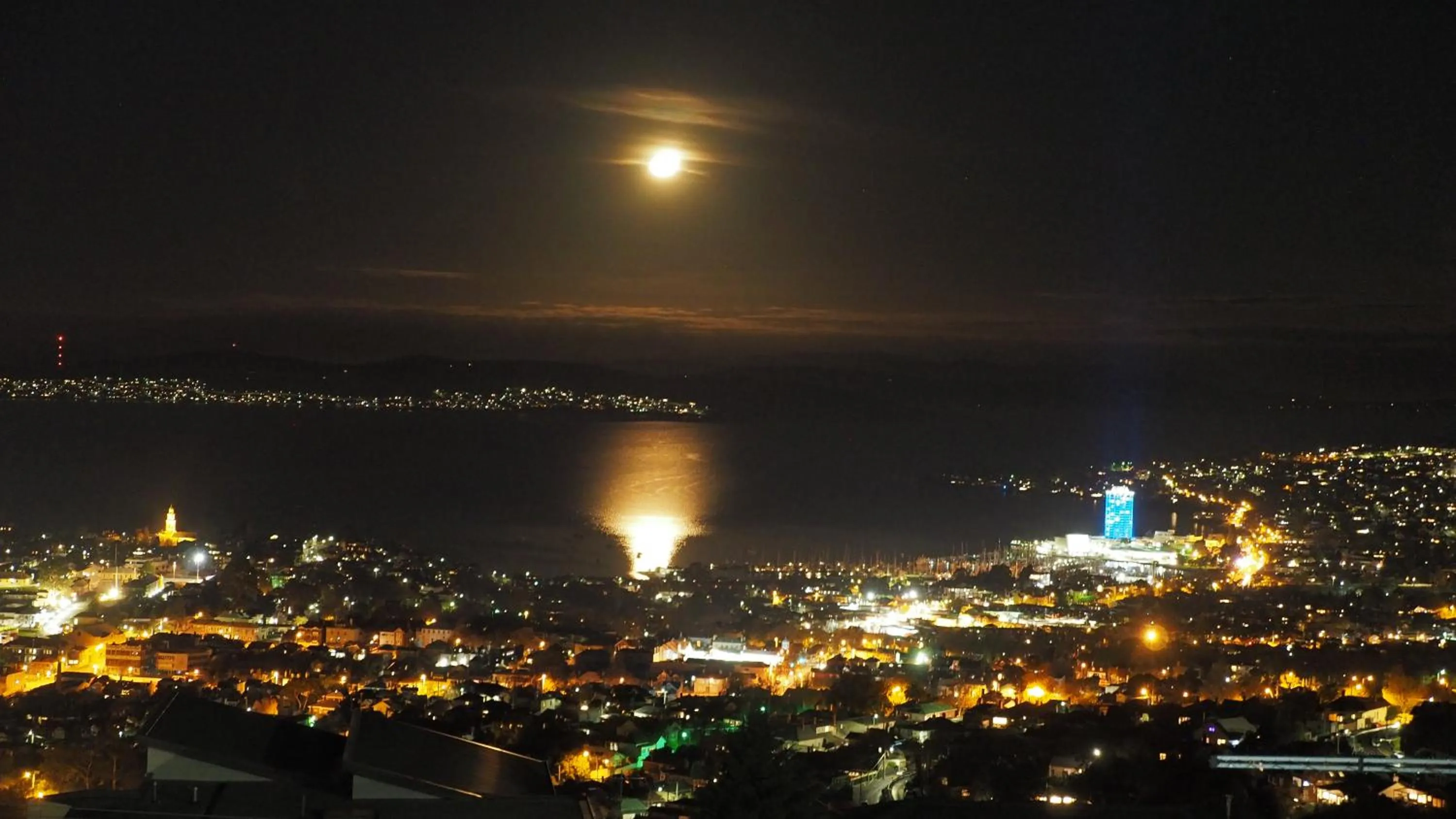 Night in Hobart View