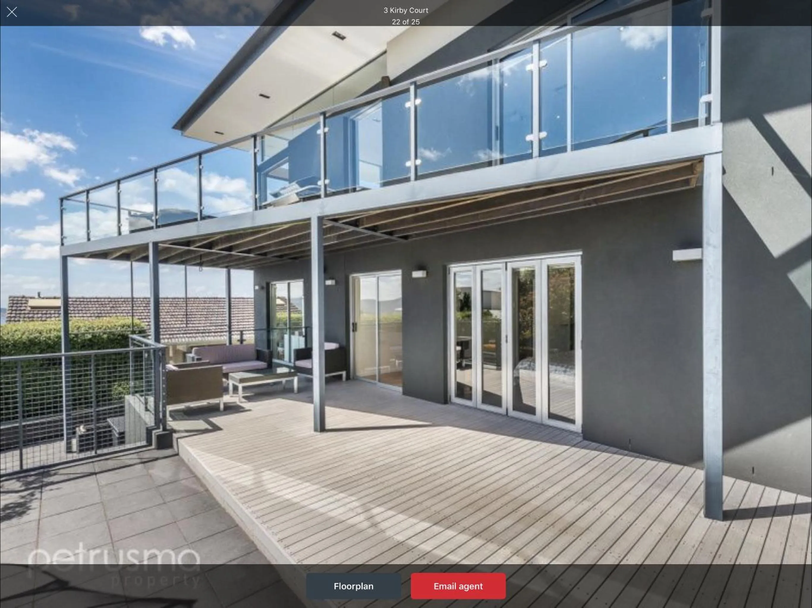 Patio in Hobart View