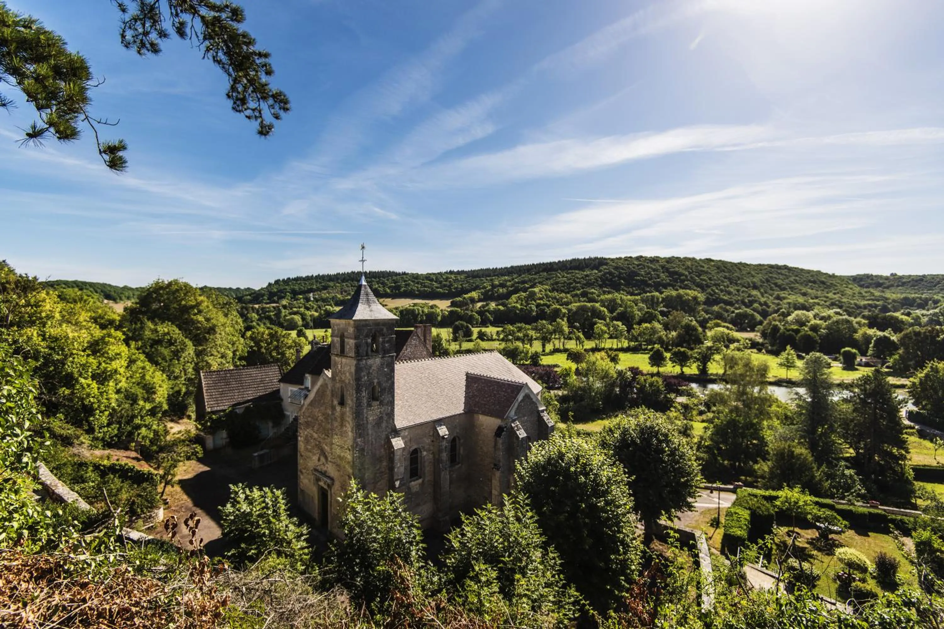 Garden in Le Domaine des Carriers - Gites