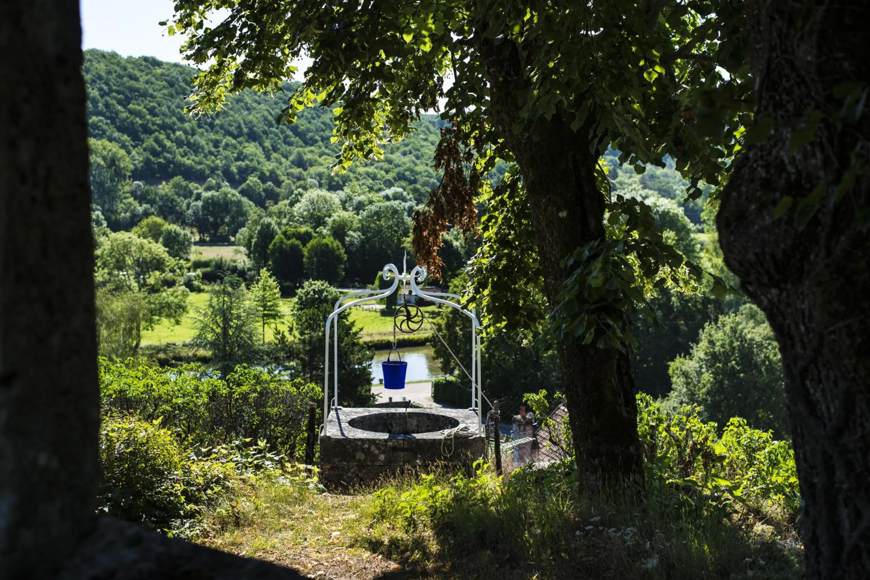 Garden in Le Domaine des Carriers - Gites