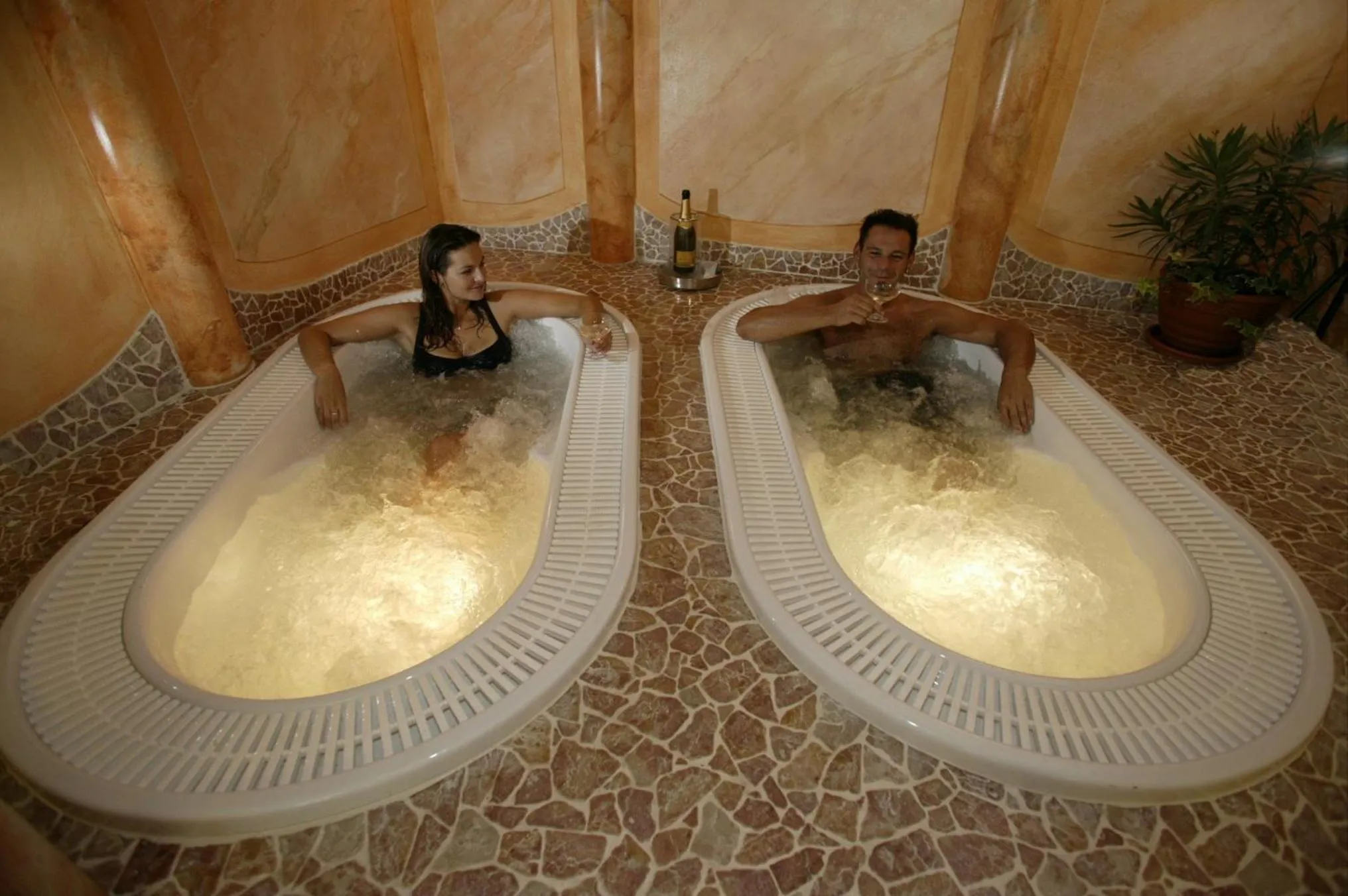 Spa and wellness centre/facilities in Seehotel Grauer Bär