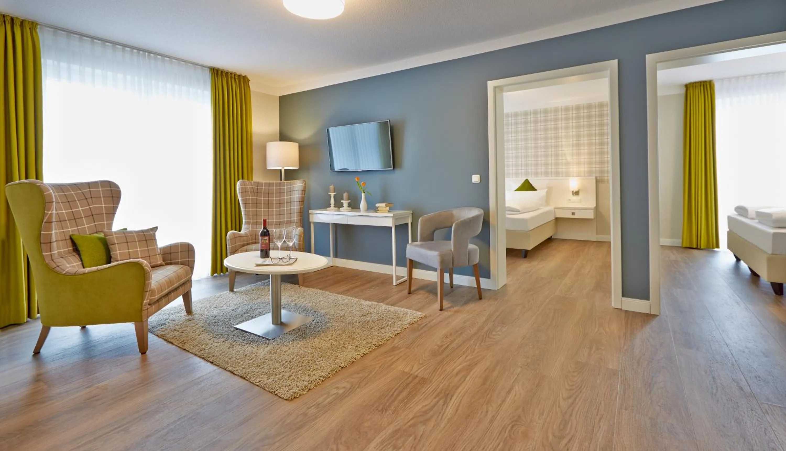 Coffee/tea facilities, Bed in Dorint Resort Baltic Hills Usedom