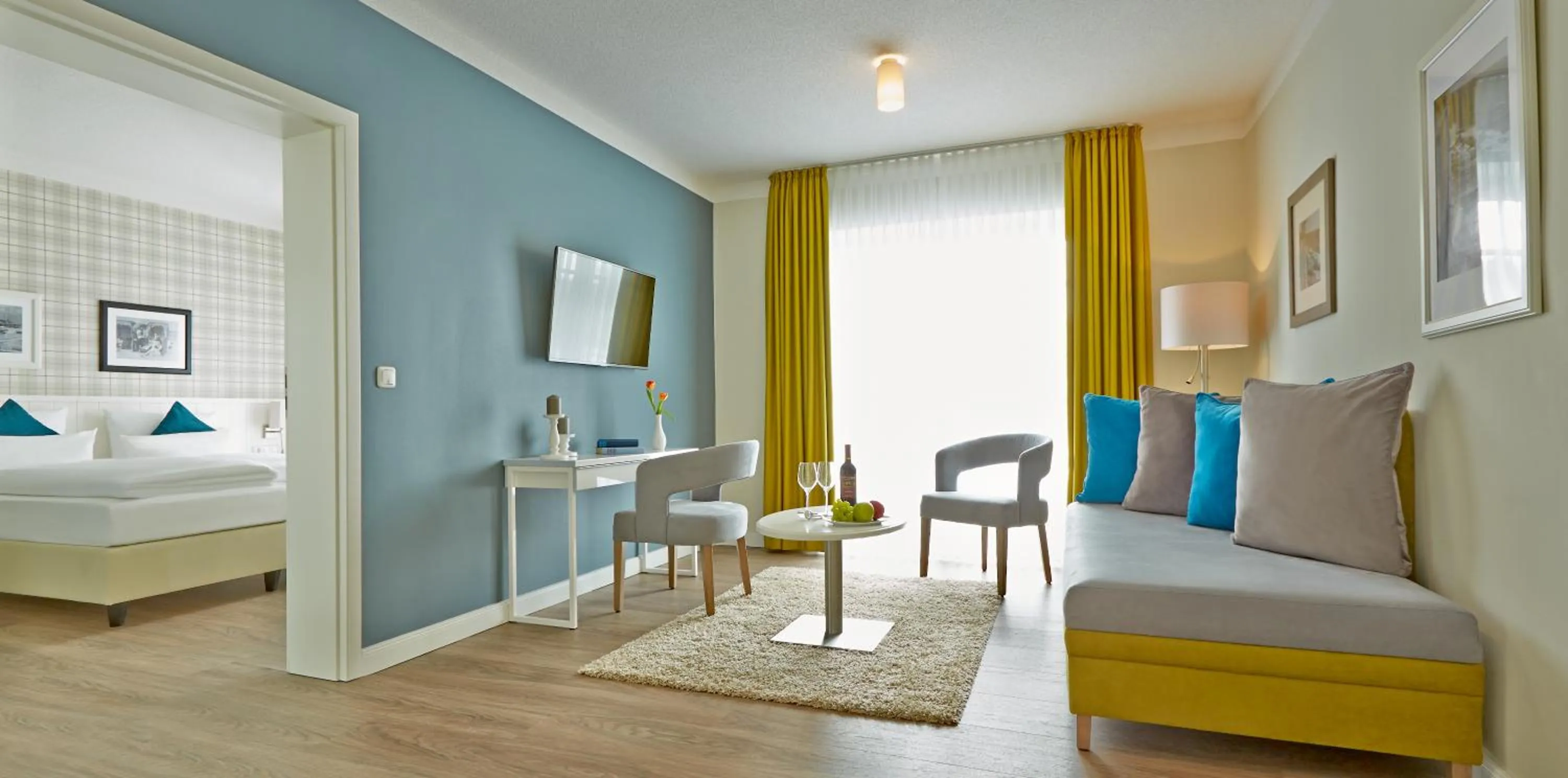 Living room, Bed in Dorint Resort Baltic Hills Usedom