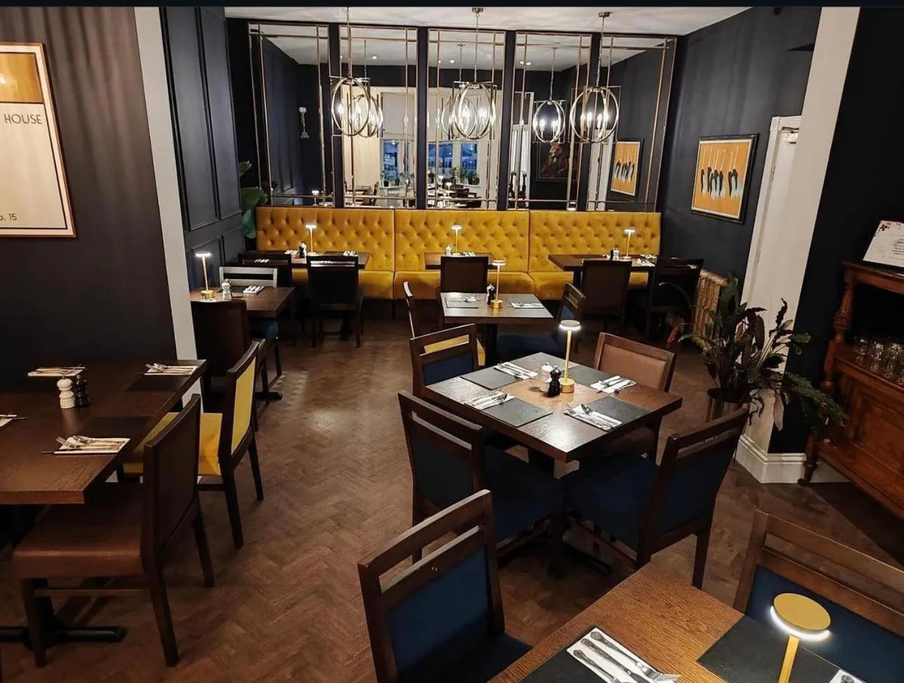 Dining area in The Bramley House Hotel