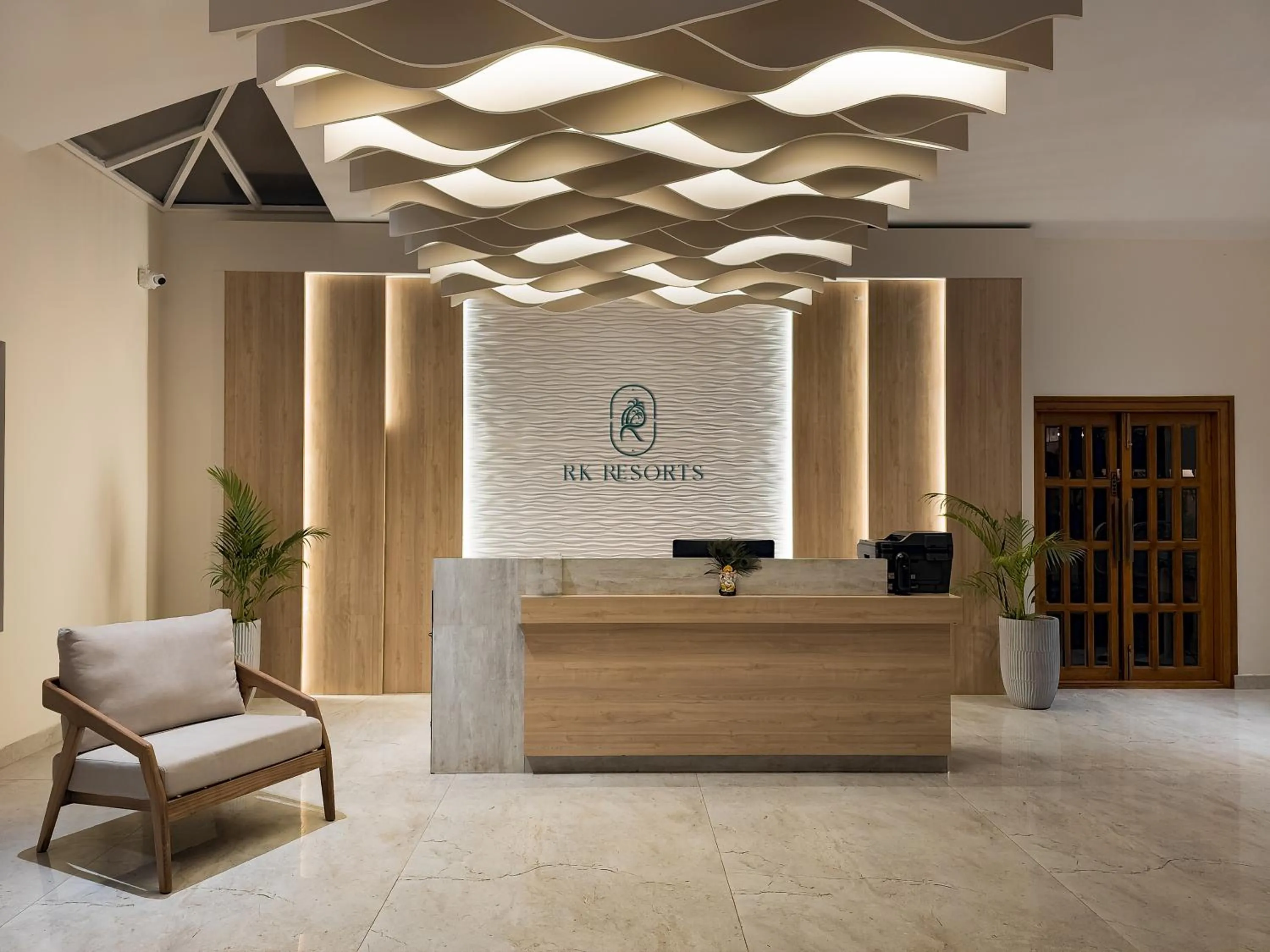 Lobby or reception in RK RESORTS