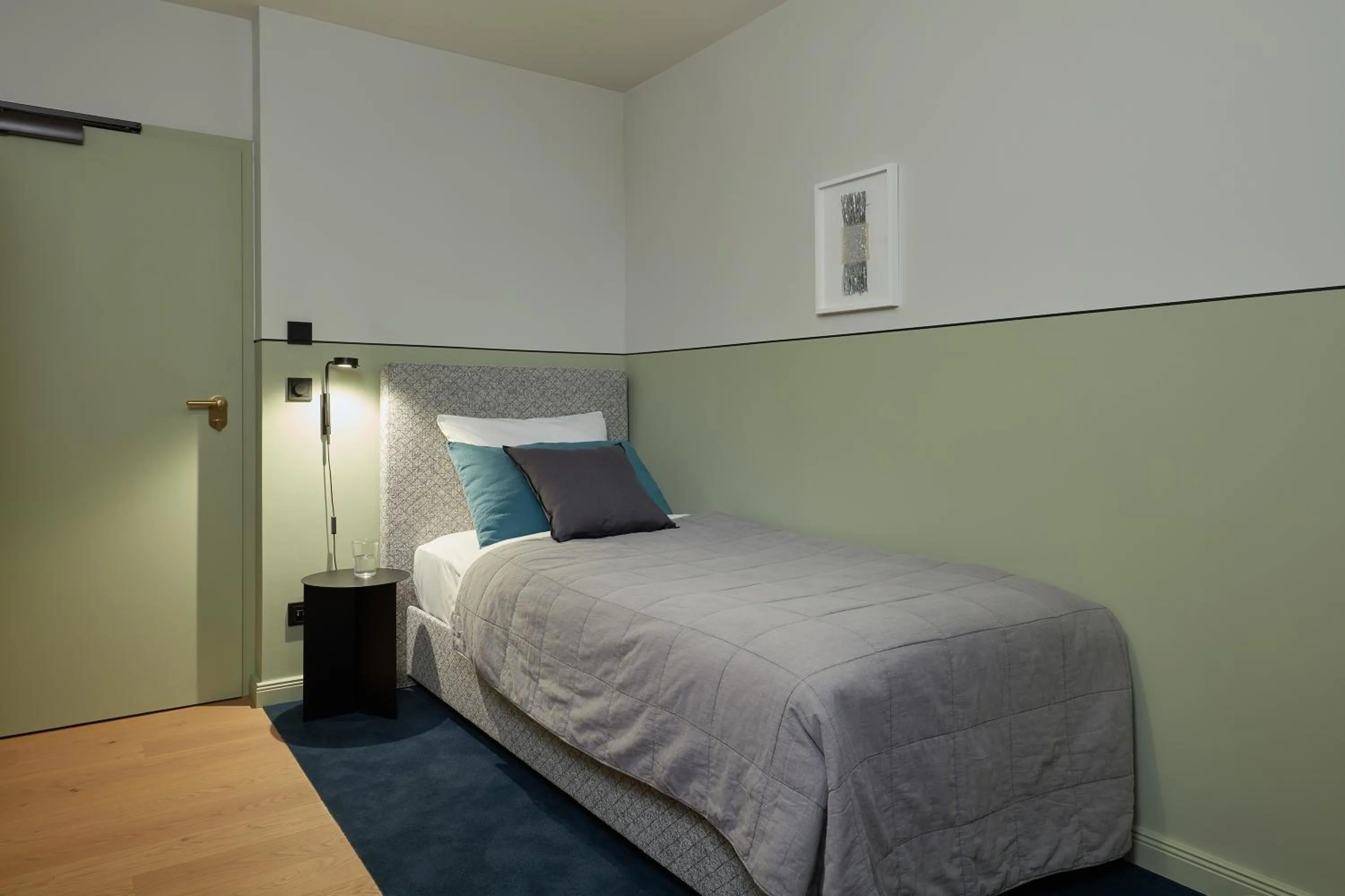 Bed in stilwerk Hotel Heimhude