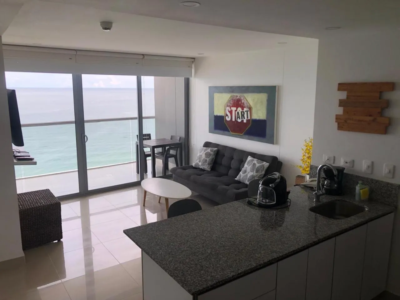 Living room in Apartamentos frente al mar en Morros City