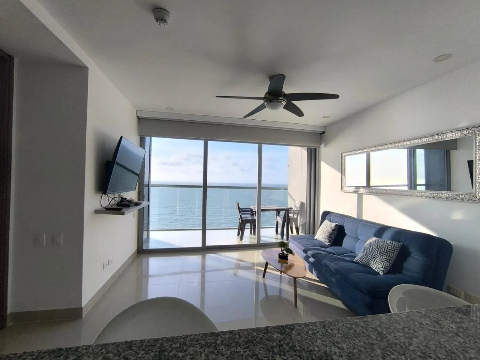 Living room in Apartamentos frente al mar en Morros City