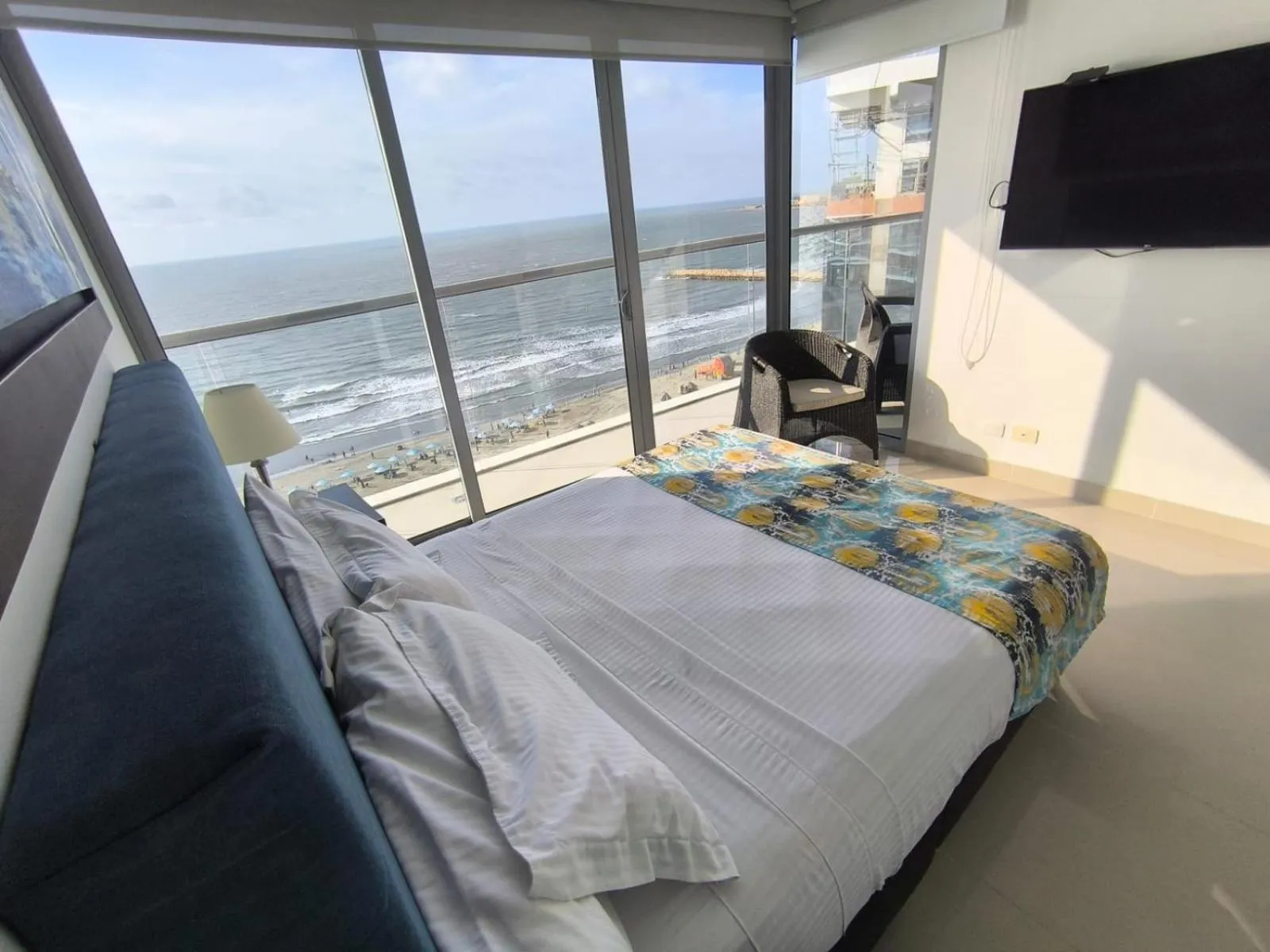 Bed in Apartamentos frente al mar en Morros City