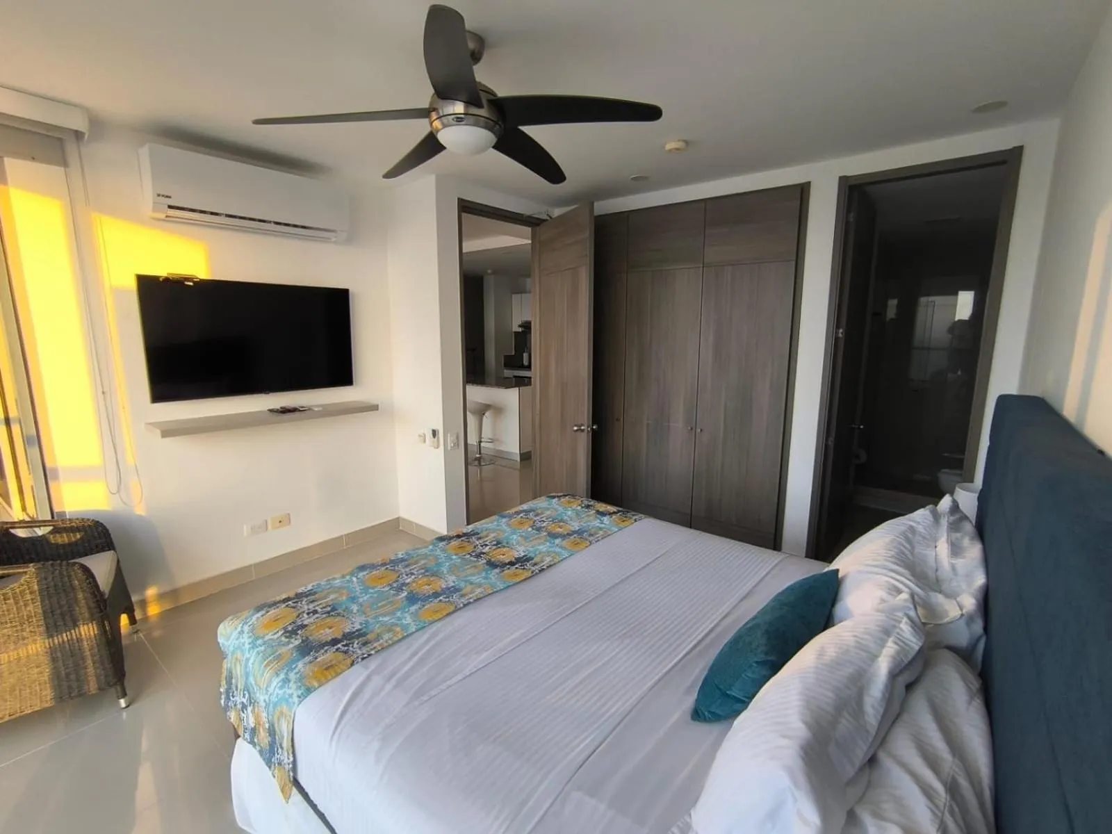 Bed in Apartamentos frente al mar en Morros City