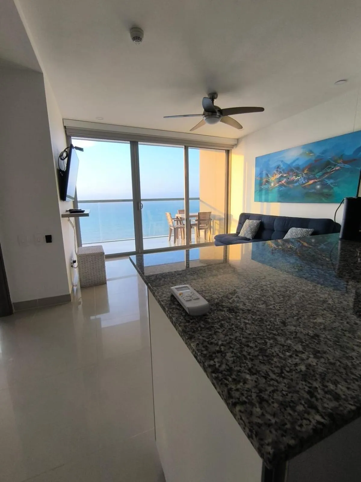 Living room in Apartamentos frente al mar en Morros City