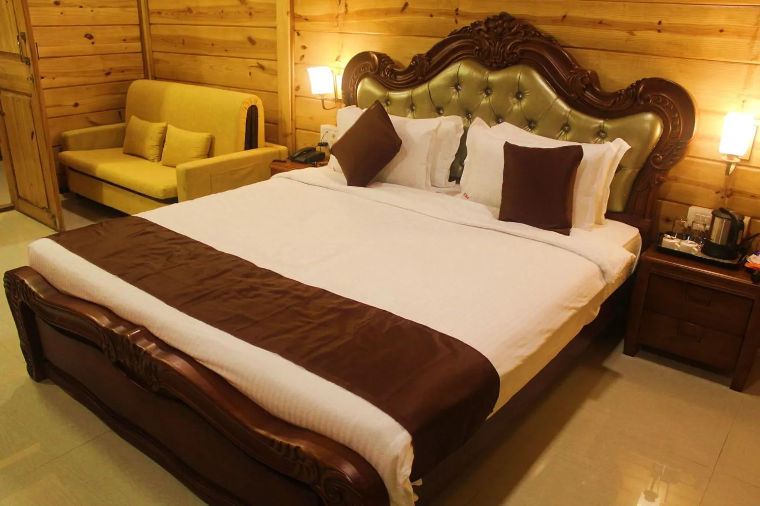 Bed in Oxygen Resorts Mahabaleshwar