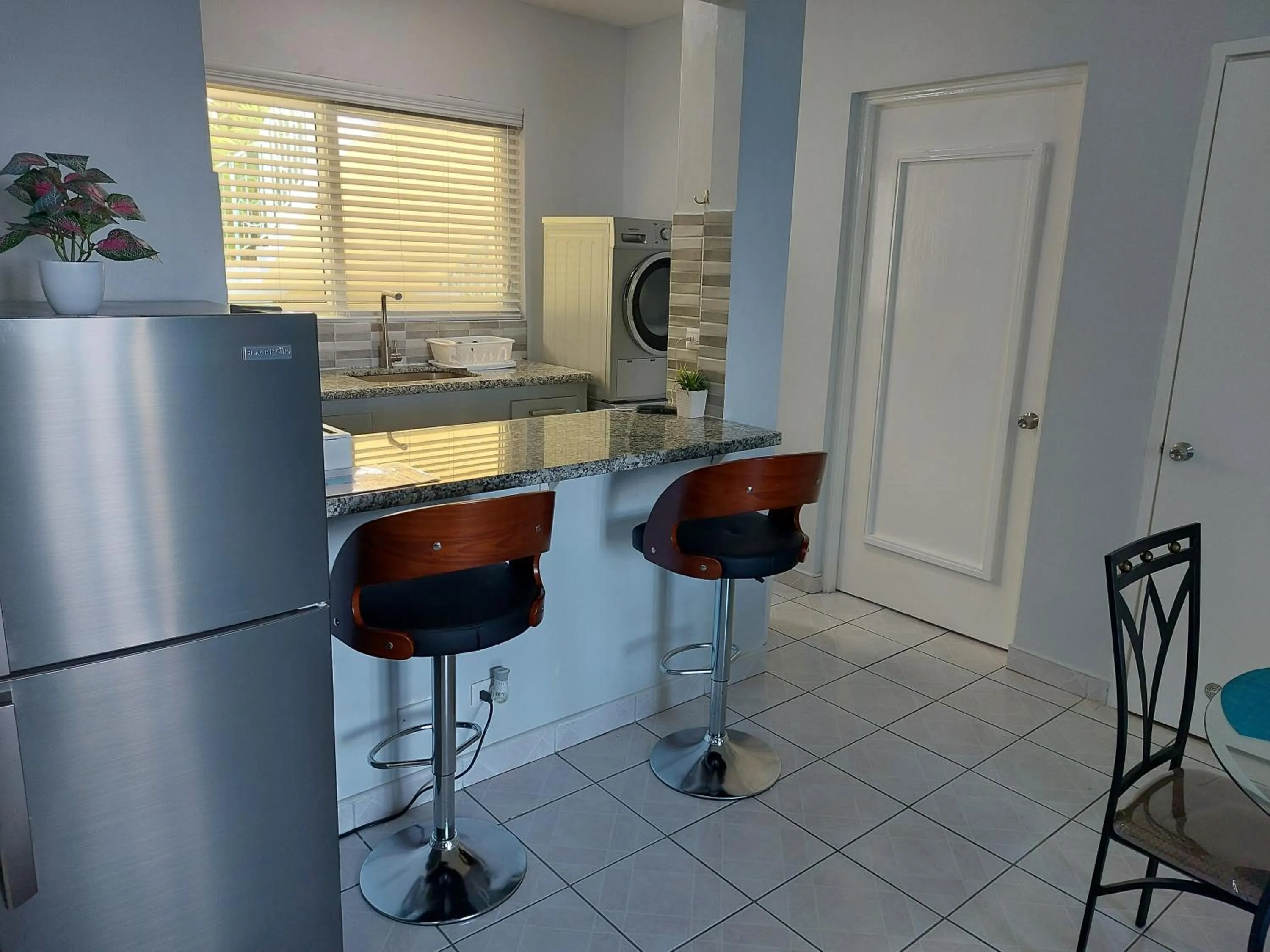 kitchen in Contemporary Ocean view 2bed Carib Ocho Rios Condo