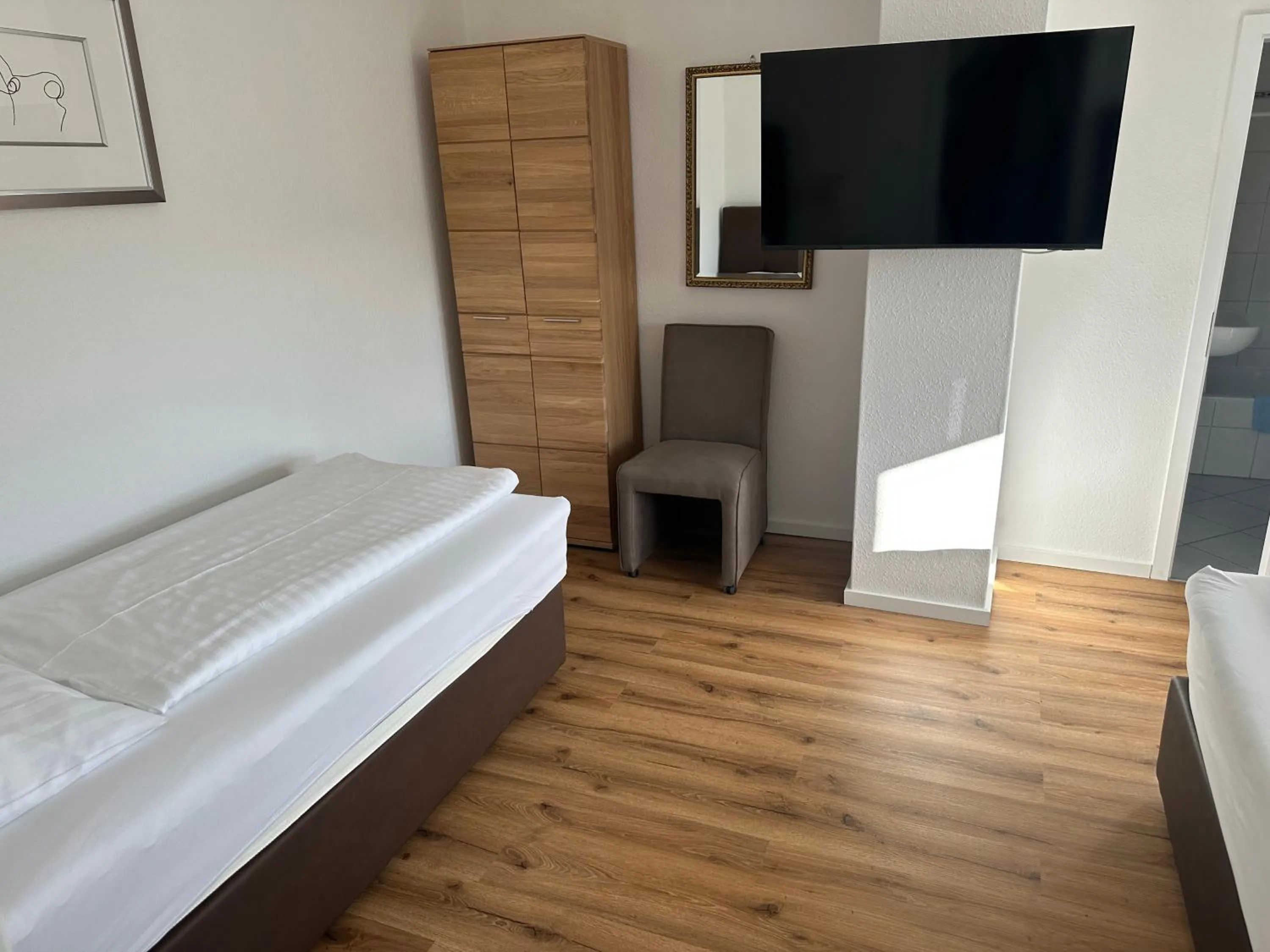 Bed in Hotel Landhaus Apartments