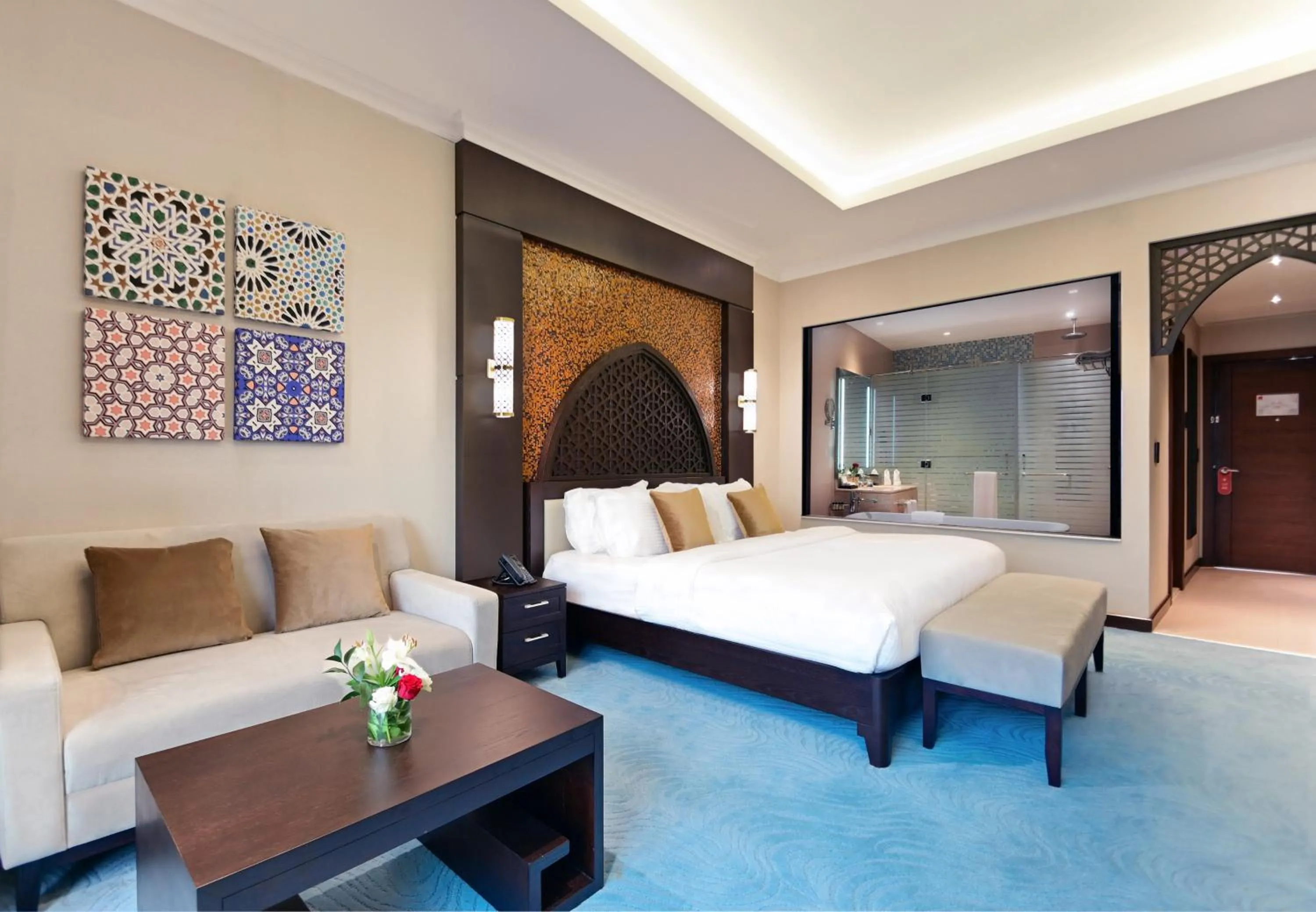 Bedroom, Bed in Grand Millennium Gizan