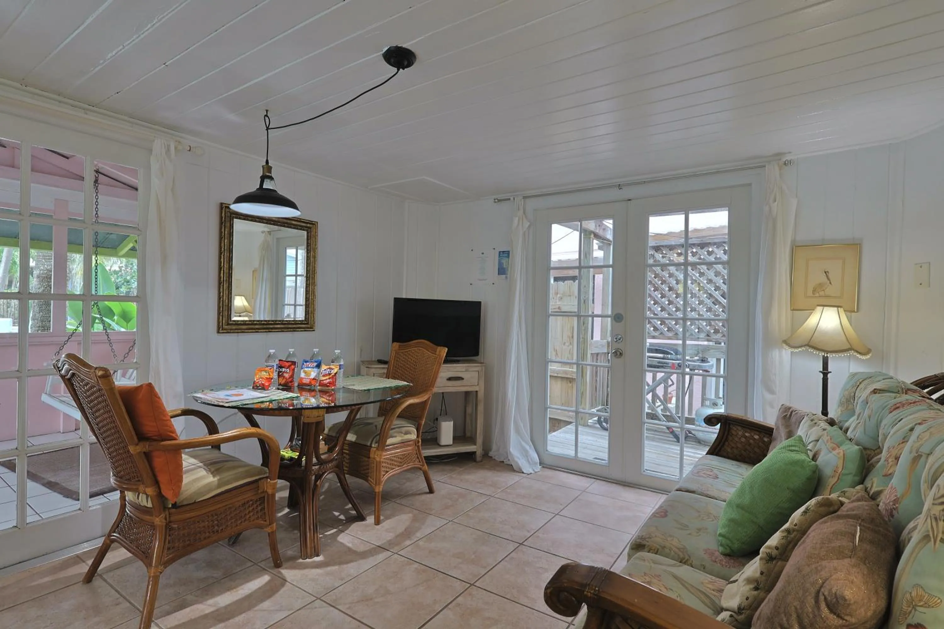 Living room in Siesta Key Island Rentals