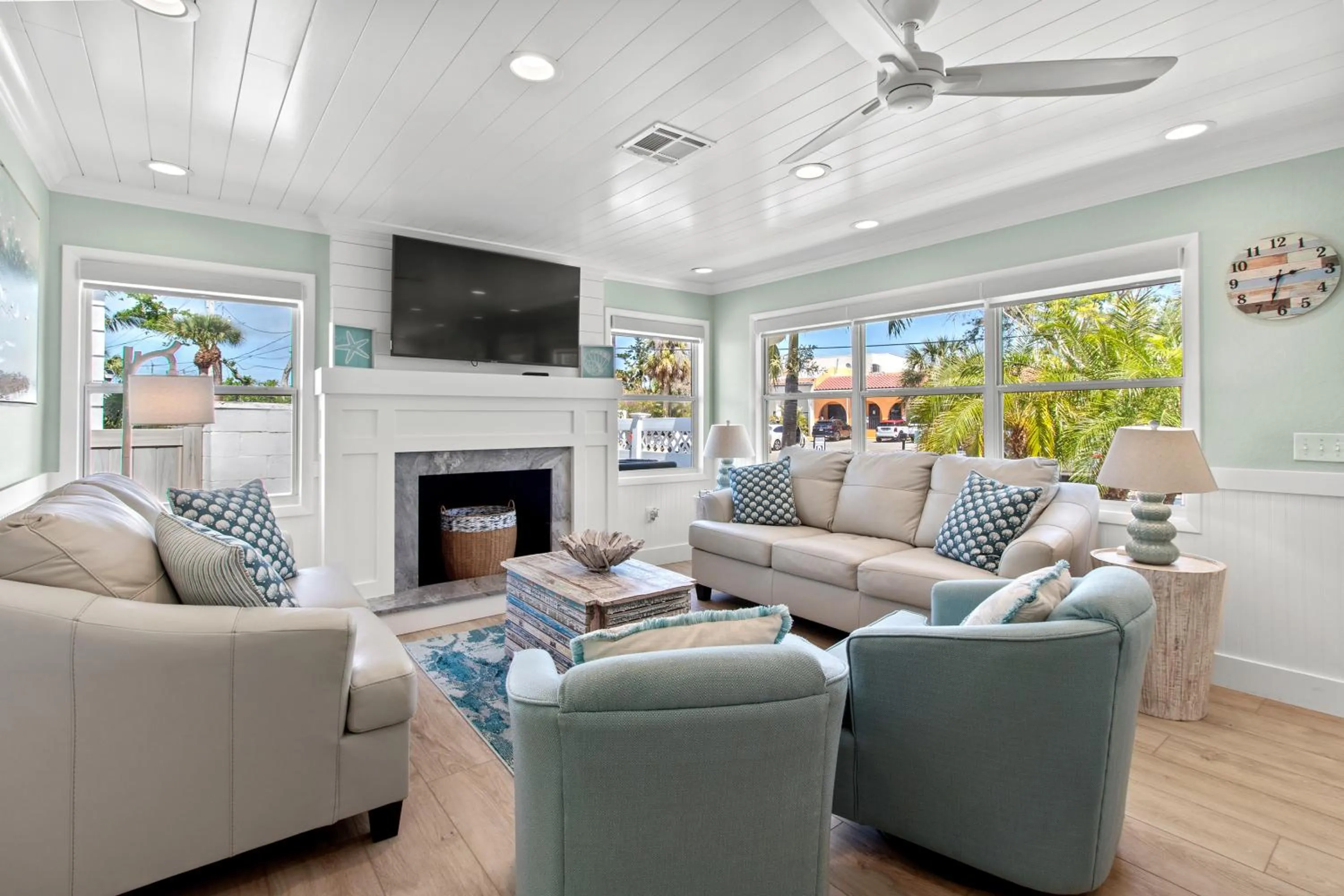 Living room in Siesta Key Island Rentals