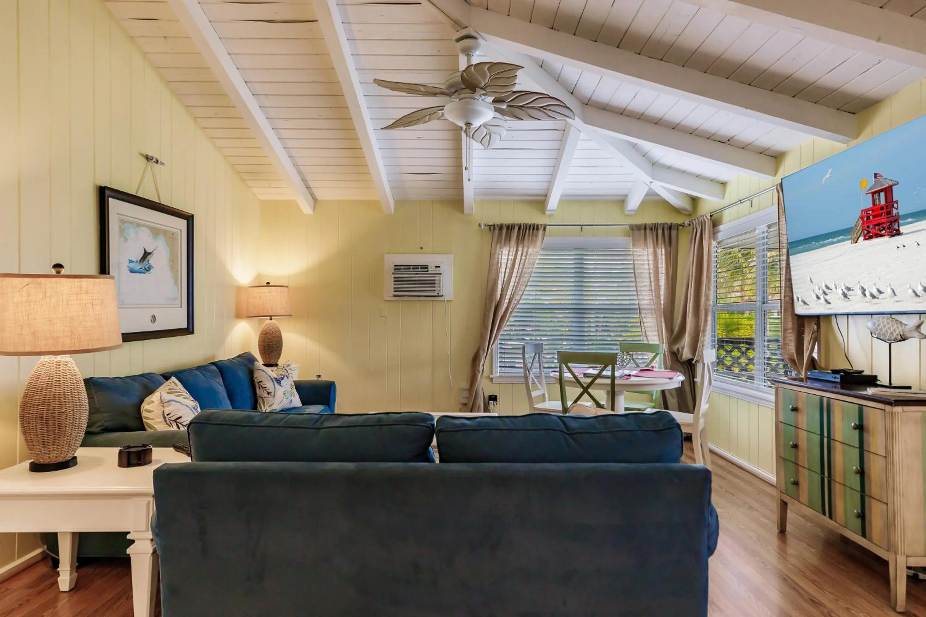 Living room in Siesta Key Island Rentals