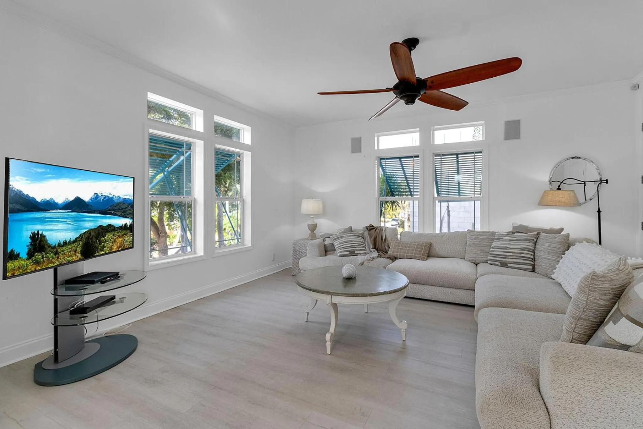 Living room in Siesta Key Island Rentals