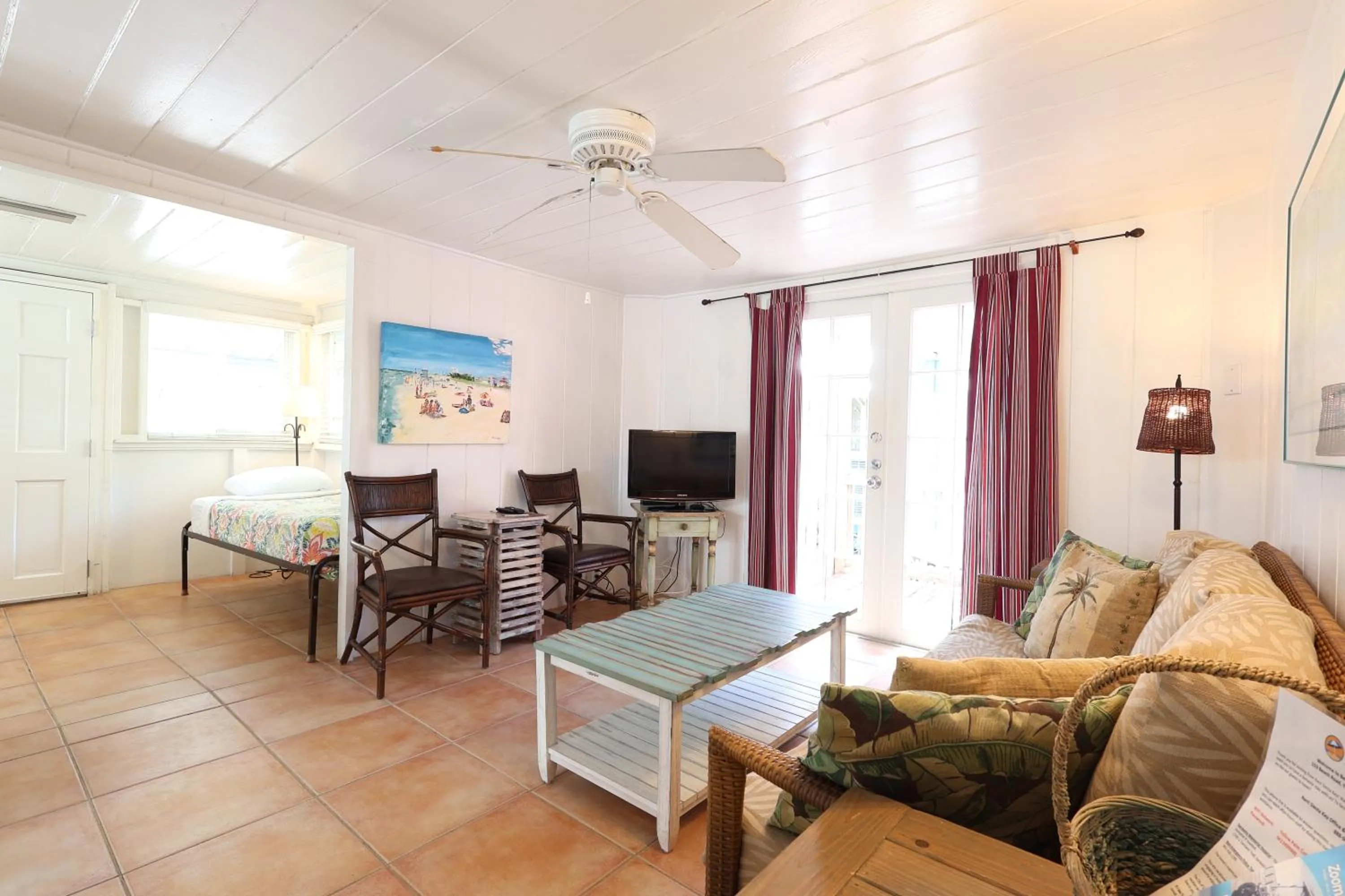 Living room in Siesta Key Island Rentals