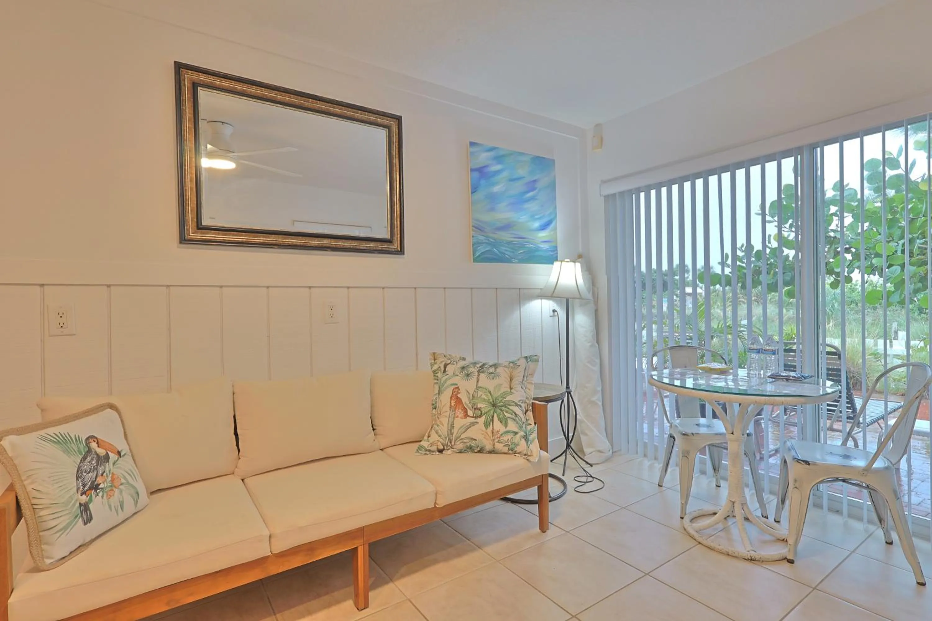 Living room in Siesta Key Island Rentals