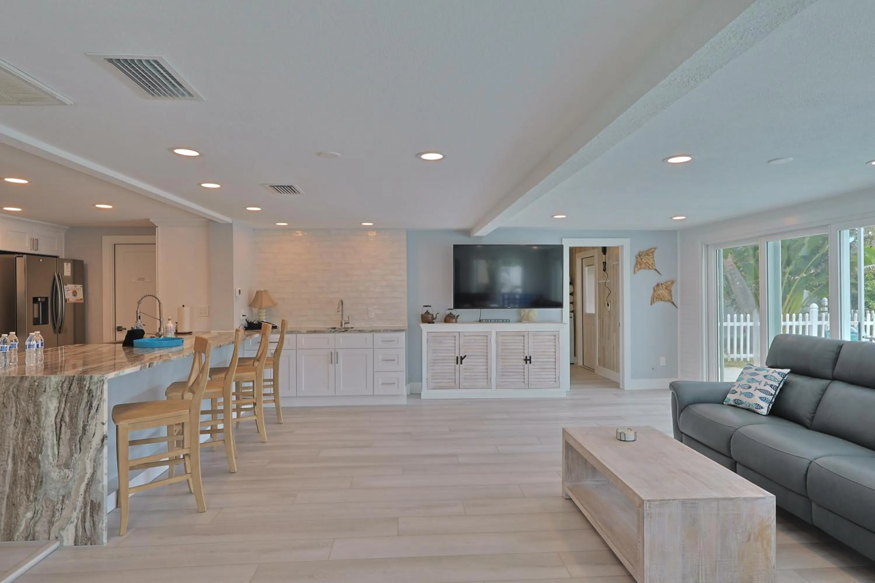 Living room in Siesta Key Island Rentals