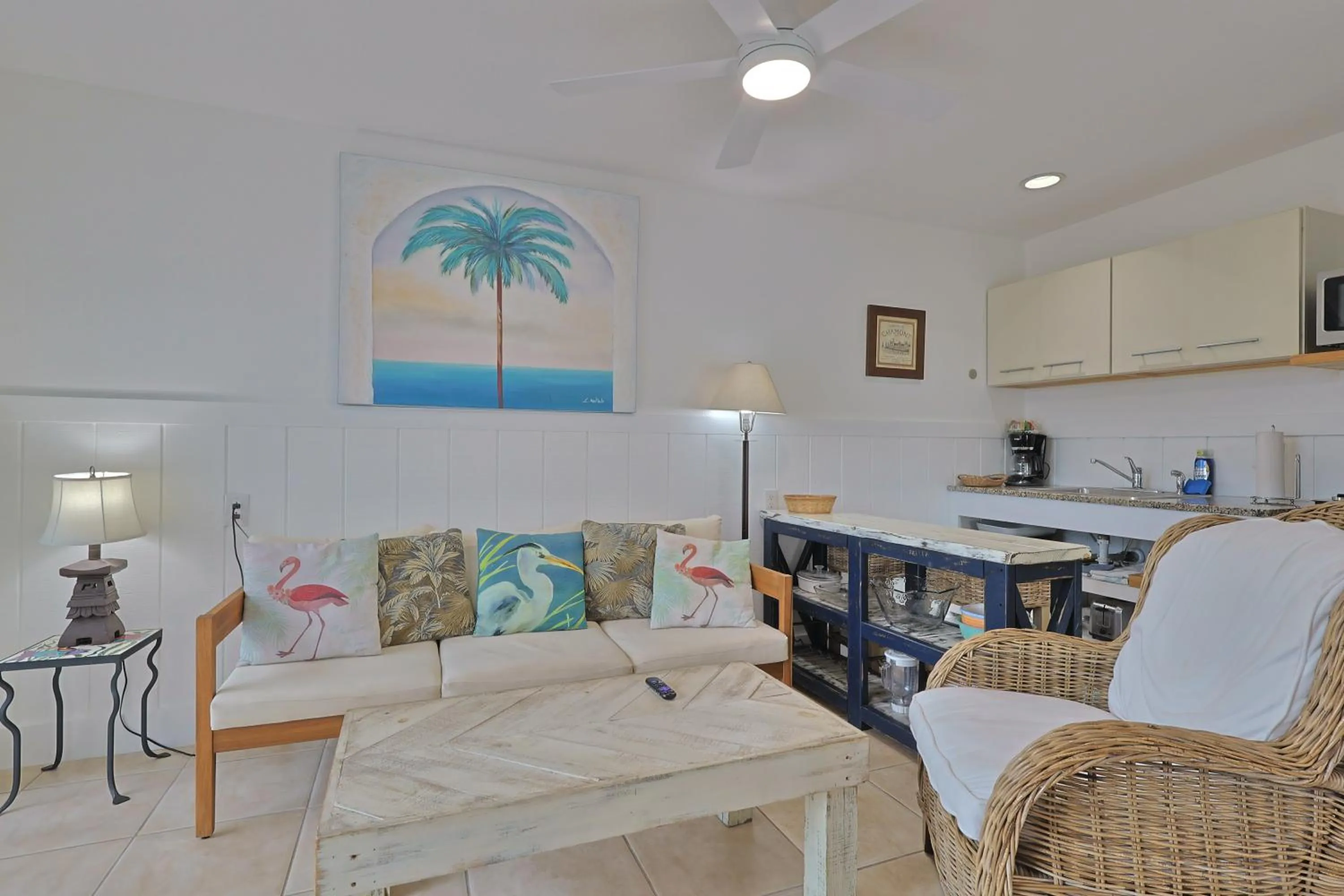 Living room in Siesta Key Island Rentals